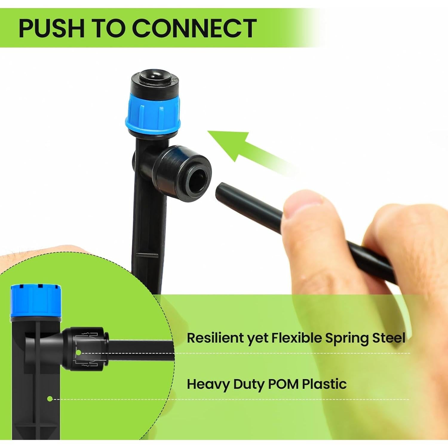 Sistema de Riego por Goteo Bonviee 230FT Ajustable Jardín