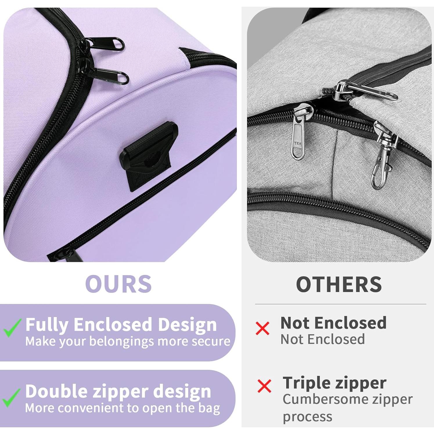 Bolsa de viaje tipo duffel 2 en 1 para prendas y laptop