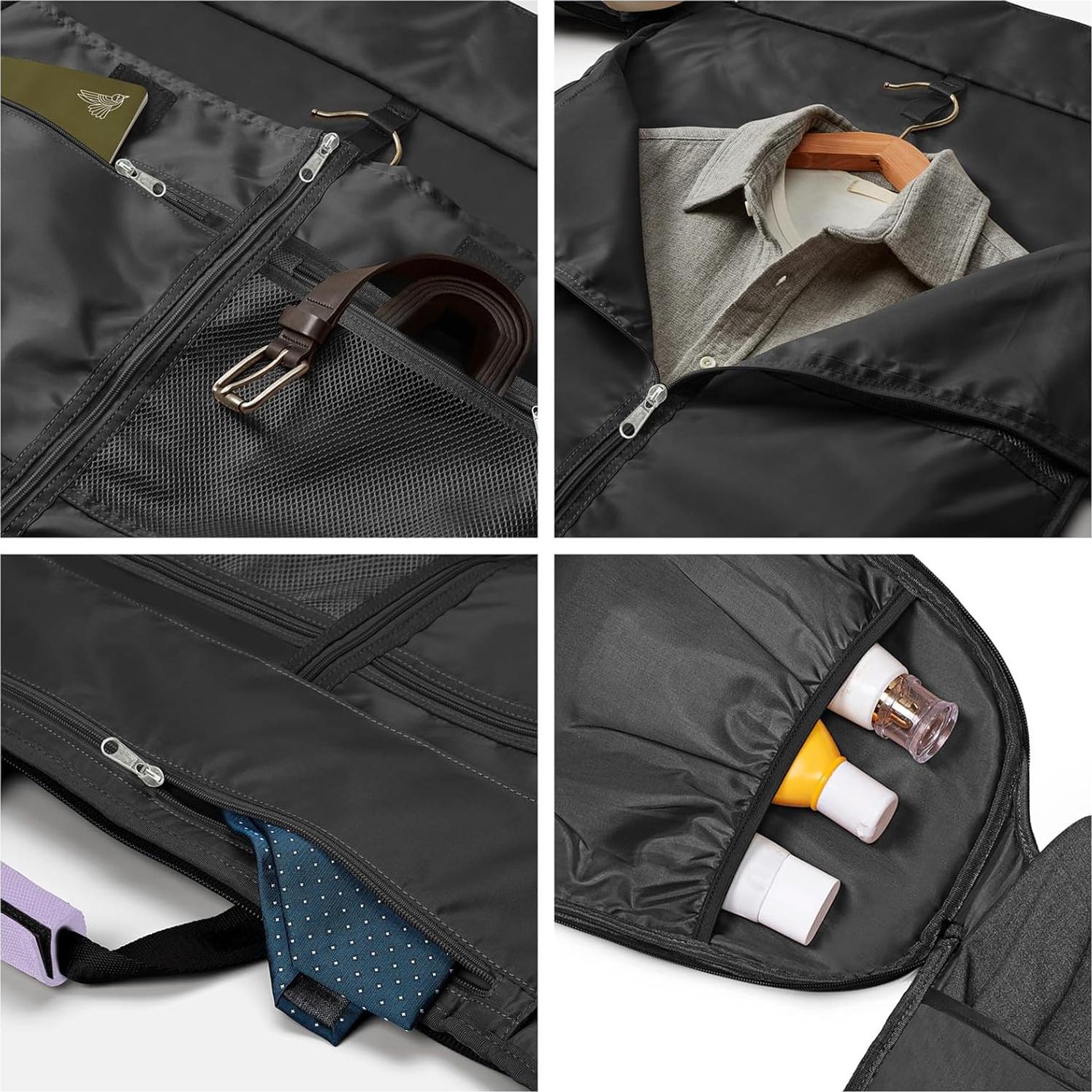 Bolsa de viaje tipo duffel 2 en 1 para prendas y laptop