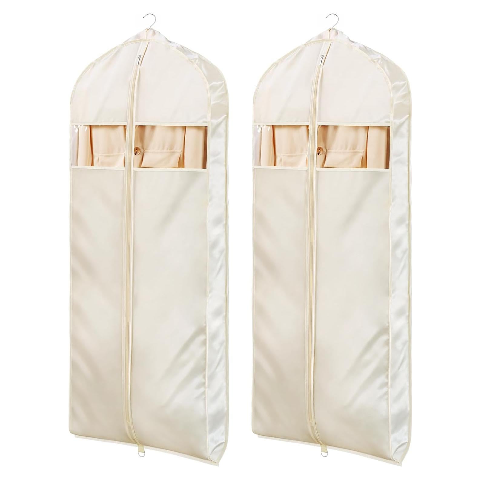 Bolsas de Ropa Colgantes Univivi 61x152 cm Albaricoque 2 Piezas