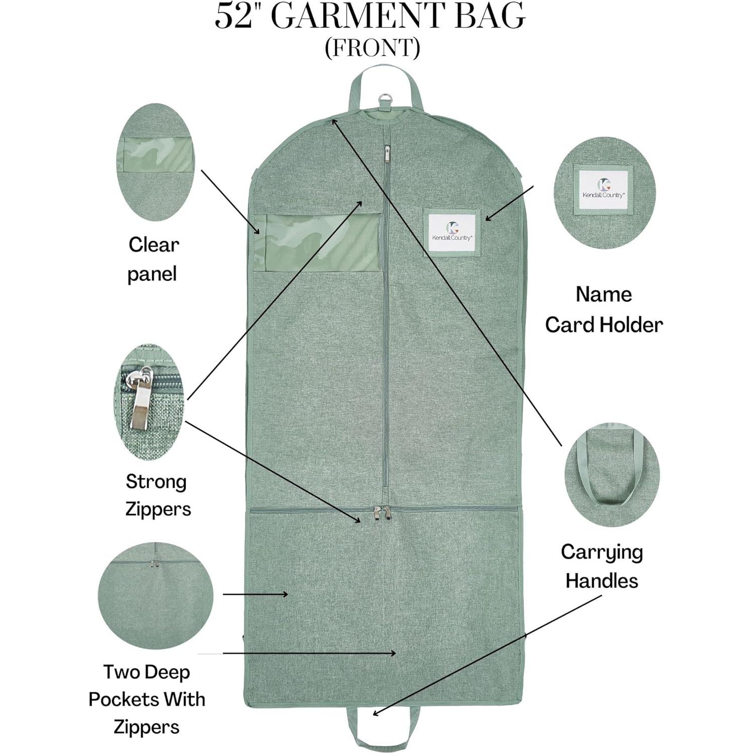 Bolsa de Ropa Colgante Kendall Country 132 cm Impermeable Musgo