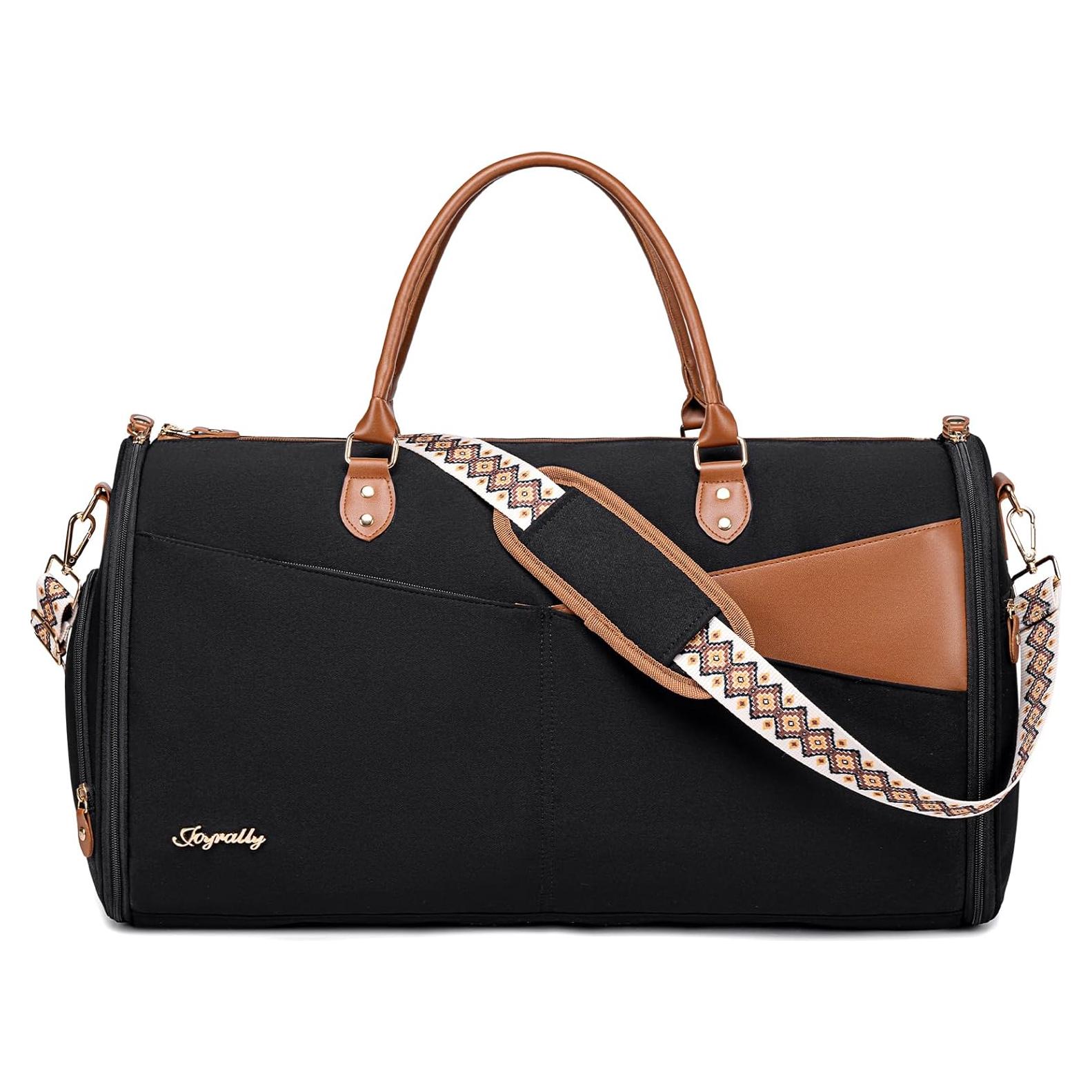 Bolsa de viaje Joyrally 2 en 1 para ropa y zapatos - Negra