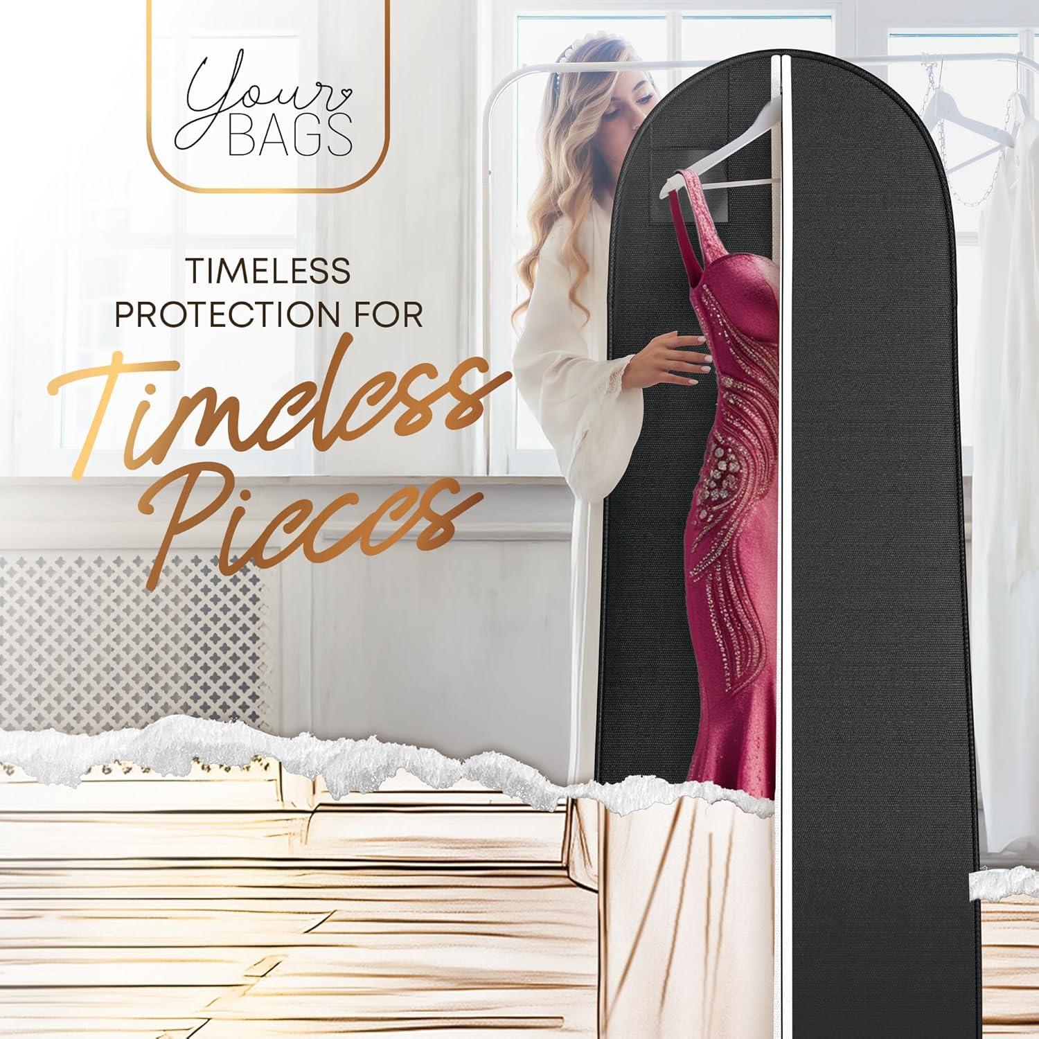 Bolsa de Vestido de Novia Tus Bolsas 72" Tapered 10" Fuelles