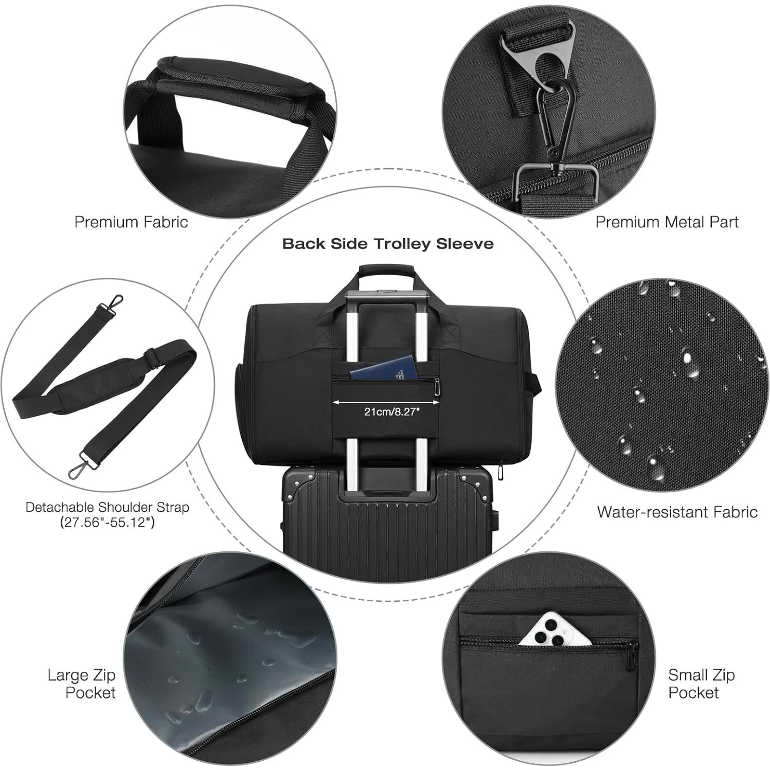 Bolsa Duffle Expandible para Ropa Unisex 47L - Modelo 676