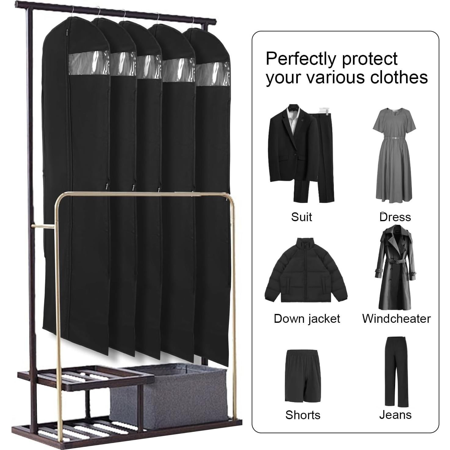 Bolsa de Vestido Largo ANEETAFAN 180 cm con Ventana Transparente