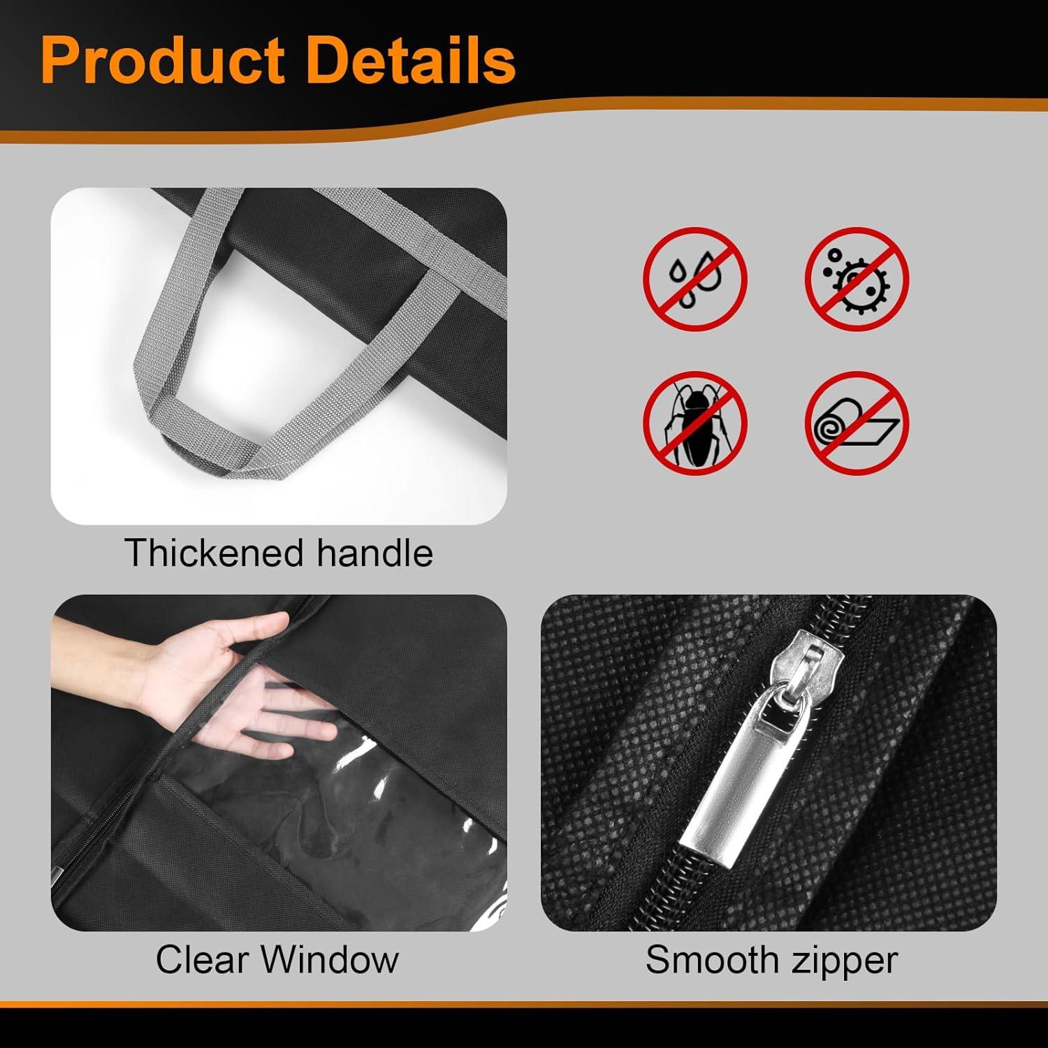 Bolsa de Vestido Largo ANEETAFAN 180 cm con Ventana Transparente