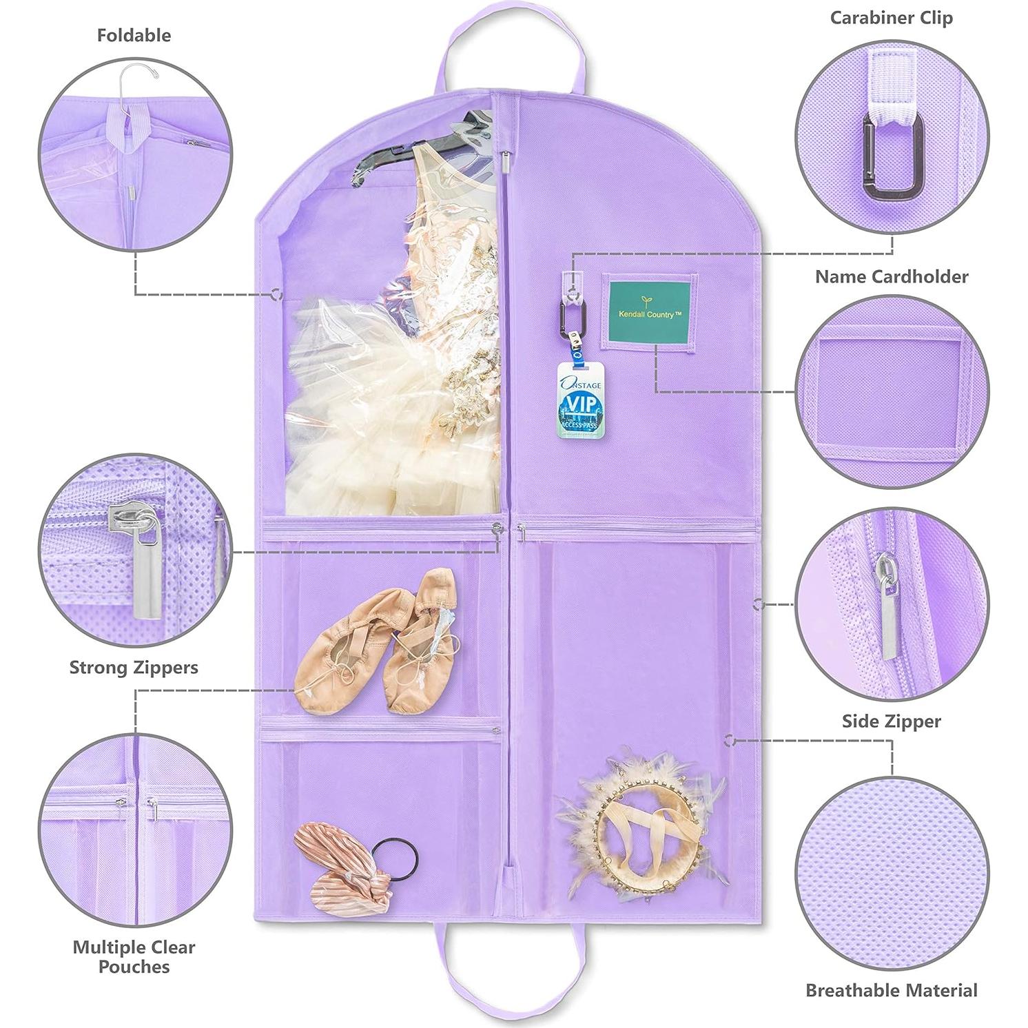 Bolsa de Ropa Colgante Impermeable Kendall Country 61x7.6x101.6cm