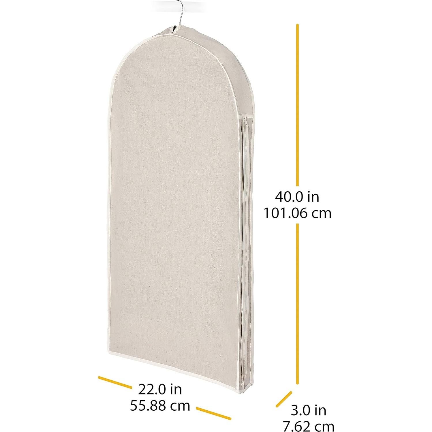 Bolsa de Ropa con Cremallera Whitmor Lino Natural Grande