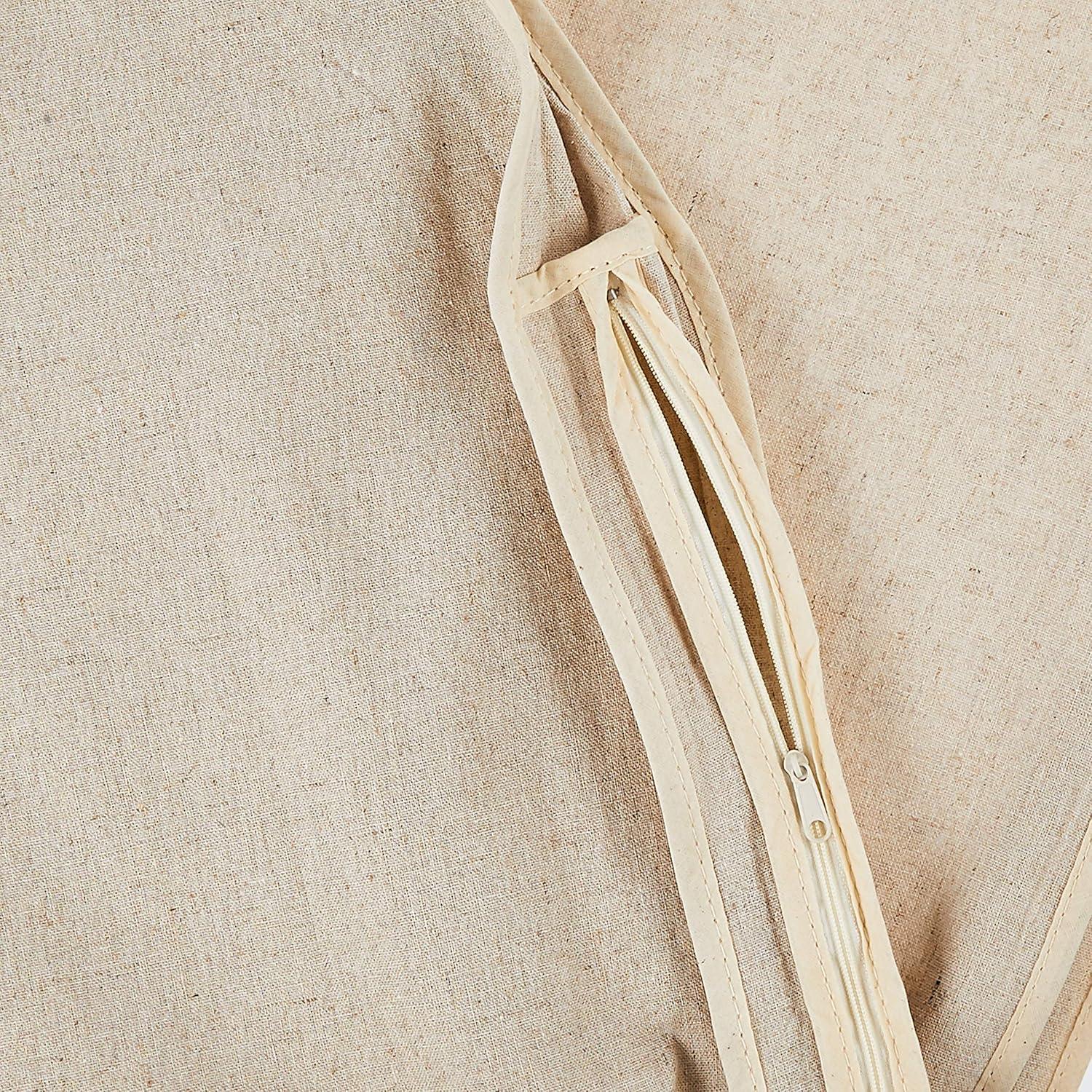 Bolsa de Ropa con Cremallera Whitmor Lino Natural Grande