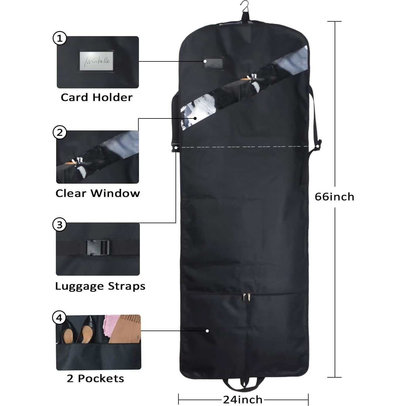 Bolsa de Ropa Extra Larga GYSSIEN 167.64 cm Resistente al Desgarro