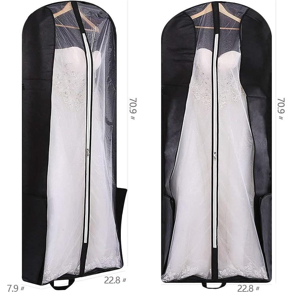 Funda de Vestido de Novia Plegable DIOMMELL 180 cm Negra