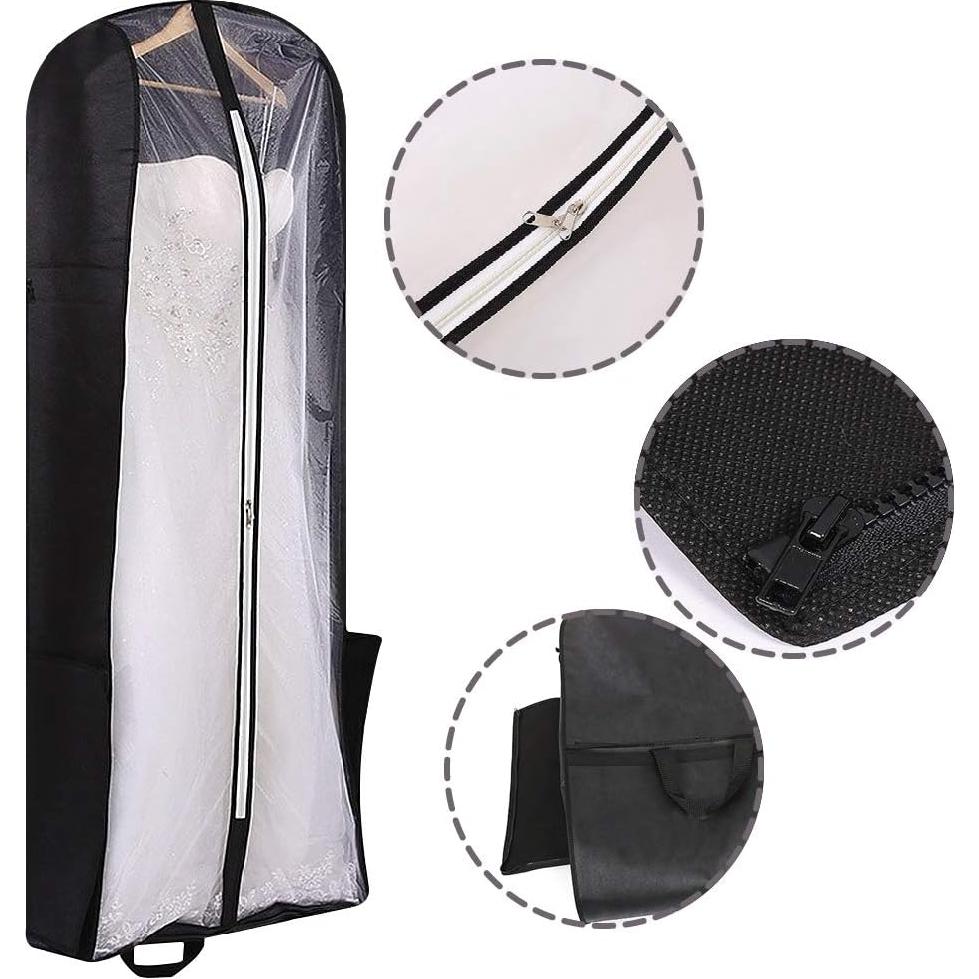 Funda de Vestido de Novia Plegable DIOMMELL 180 cm Negra