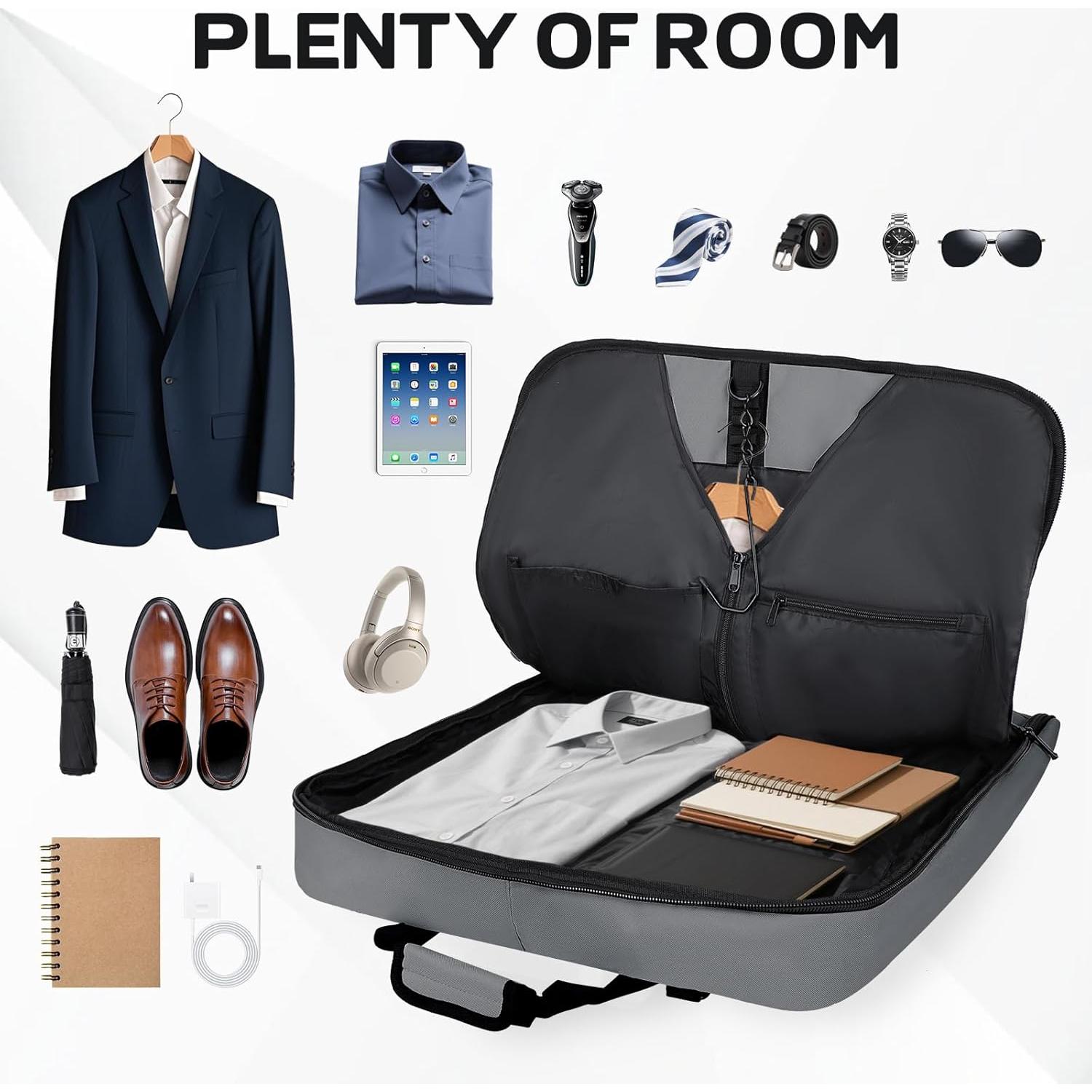 Bolsa de Ropa de Viaje Goloni Gris 63.5x61x5.08 cm Impermeable