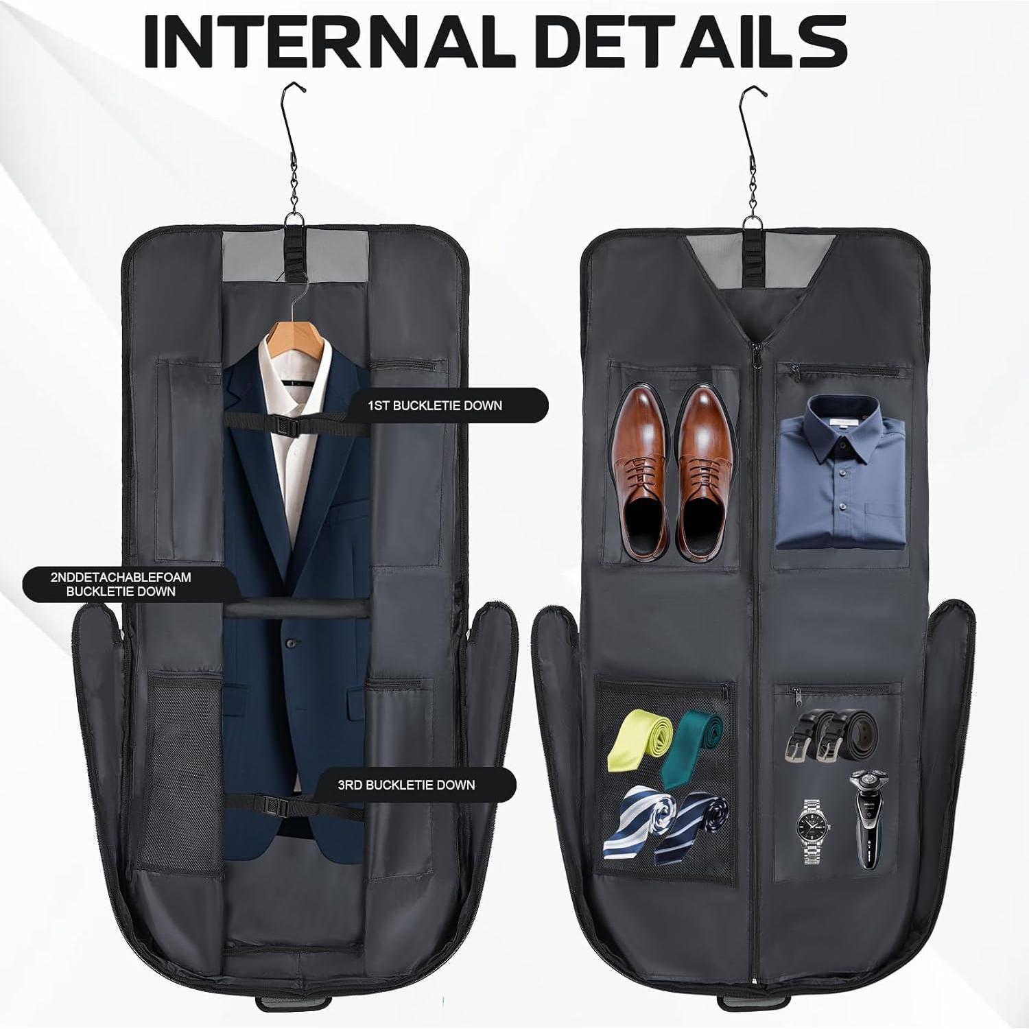 Bolsa de Ropa de Viaje Goloni Gris 63.5x61x5.08 cm Impermeable