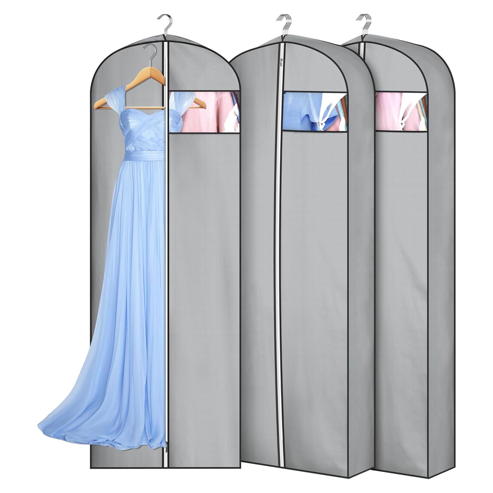 Bolsas de Ropa MISSLO 65" Impermeables para Vestidos Largos - 3 Paquetes