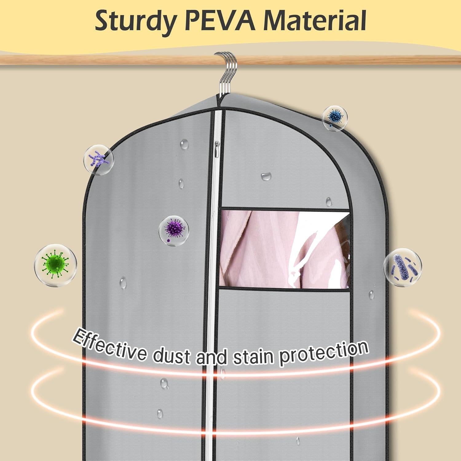 Bolsas de Ropa MISSLO 65" Impermeables para Vestidos Largos - 3 Paquetes