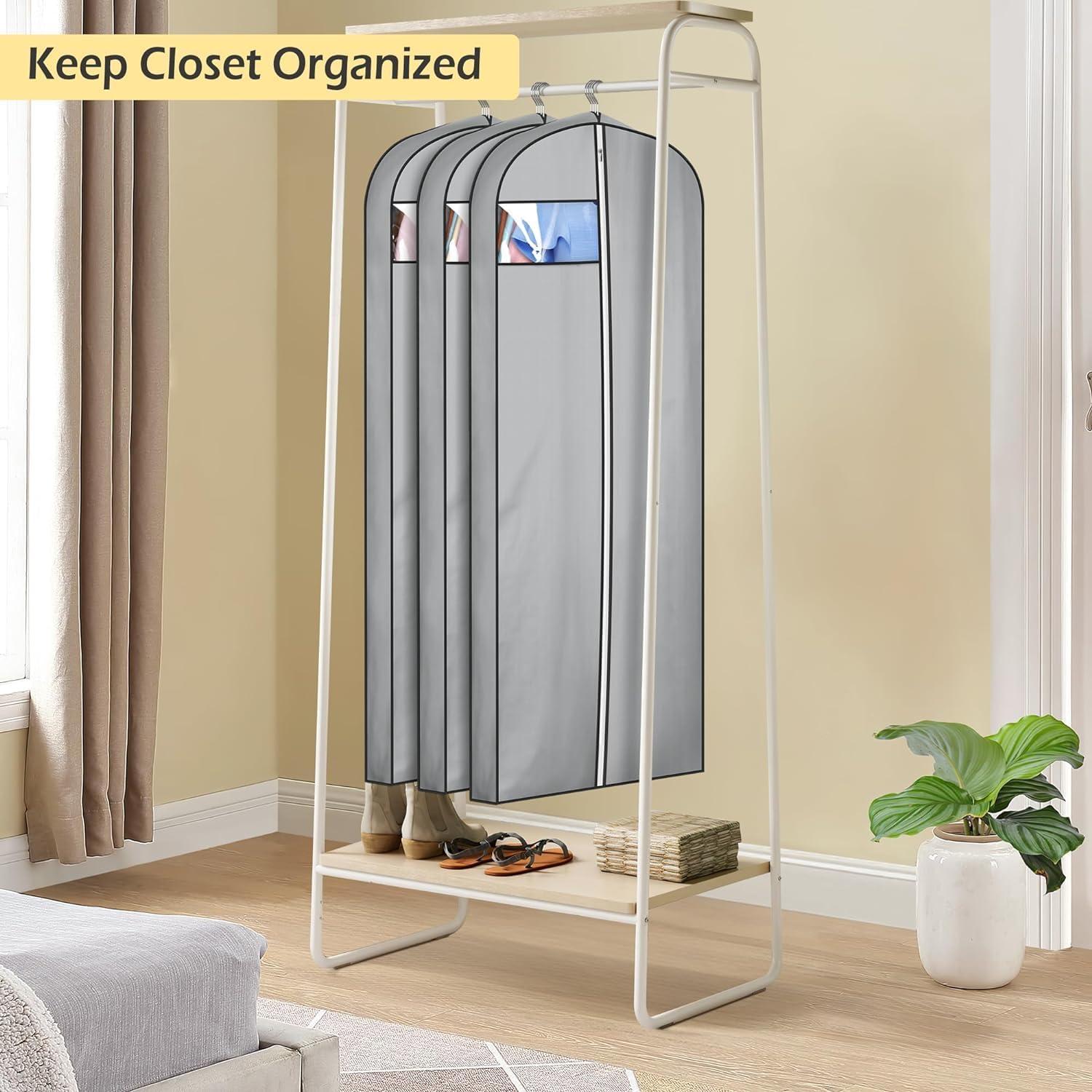 Bolsas de Ropa MISSLO 65" Impermeables para Vestidos Largos - 3 Paquetes