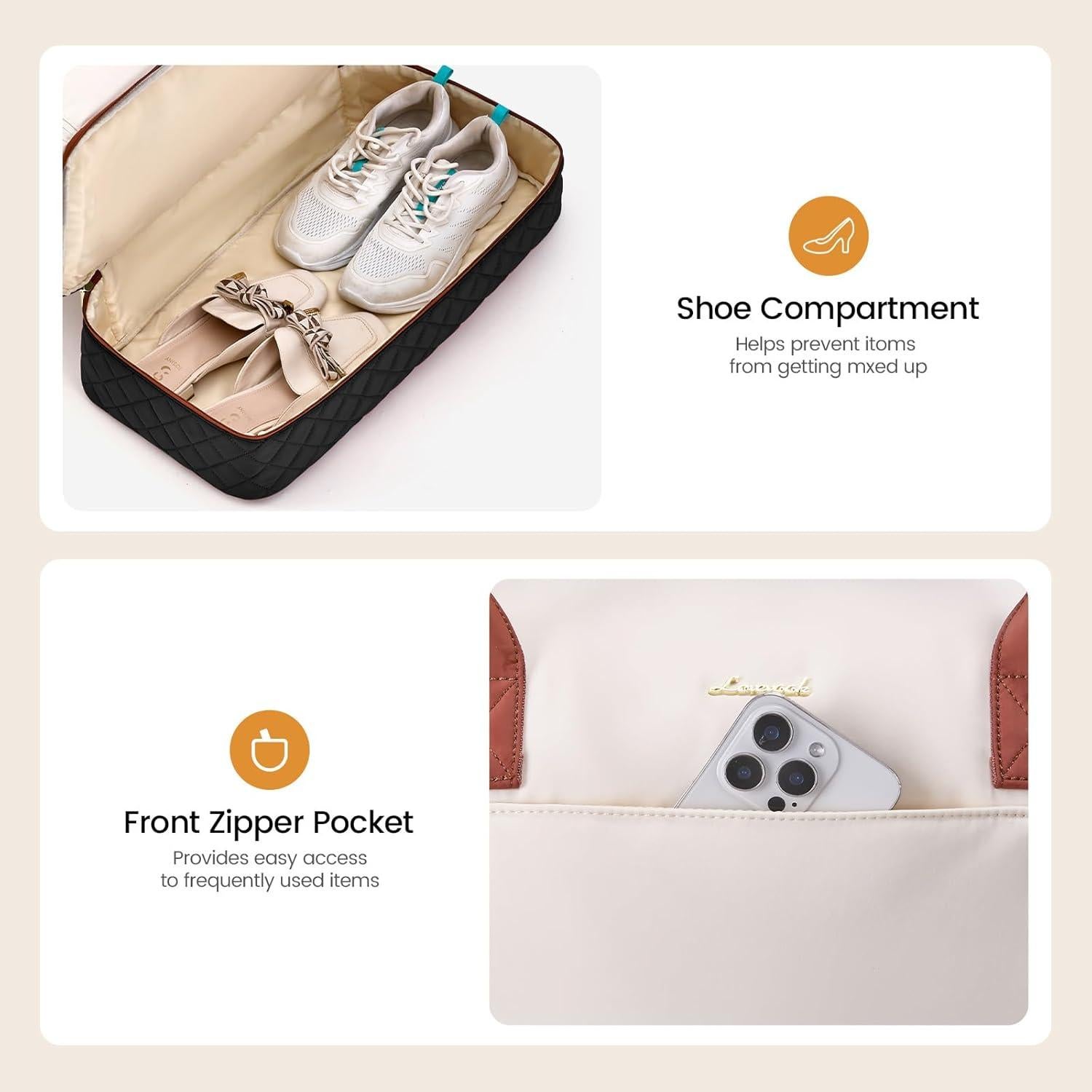 Bolsa de Ropa de Viaje LOVEVOOK Grande 53L Impermeable