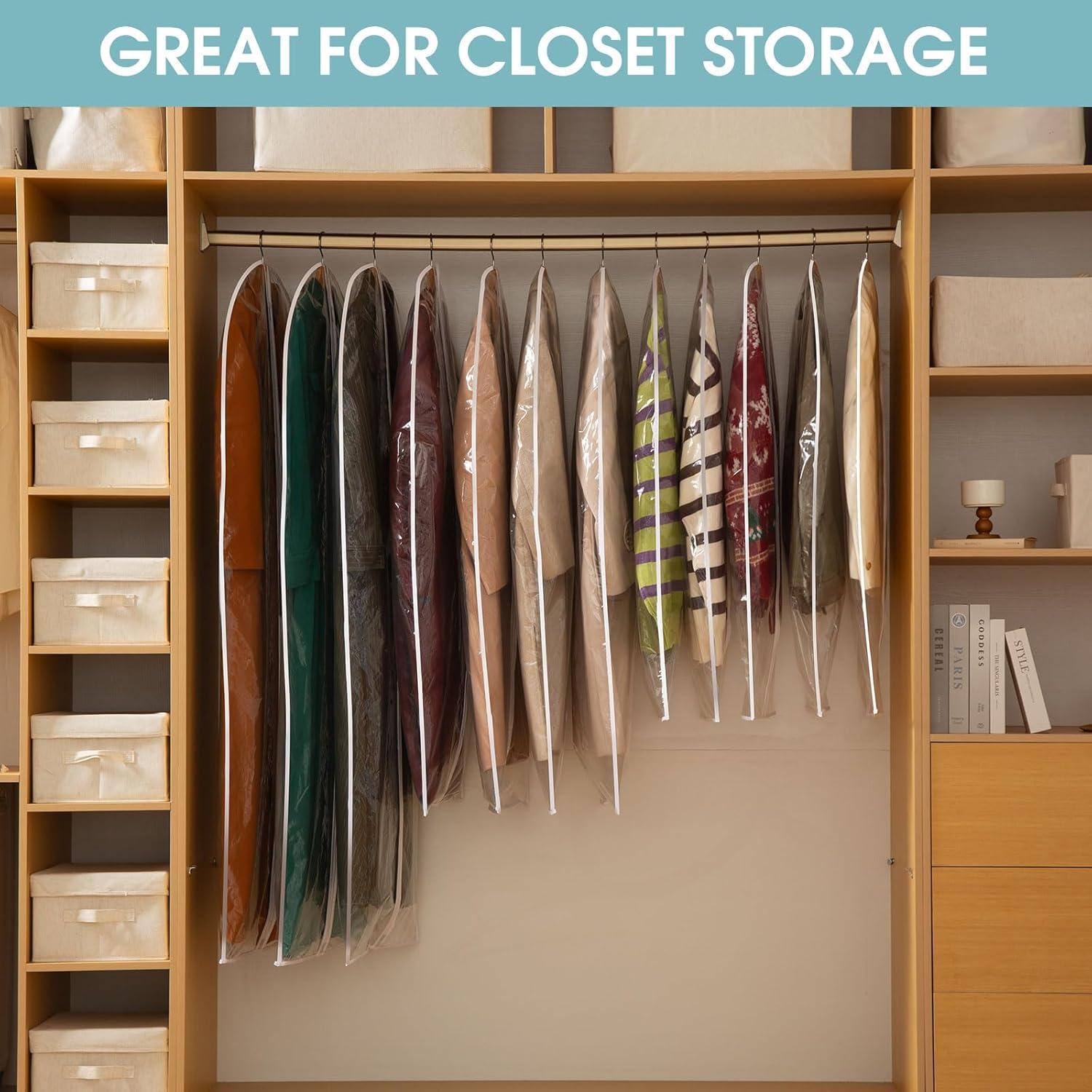 Bolsas de Ropa Colgantes Perber 6 Pcs Transparentes 61x102 cm