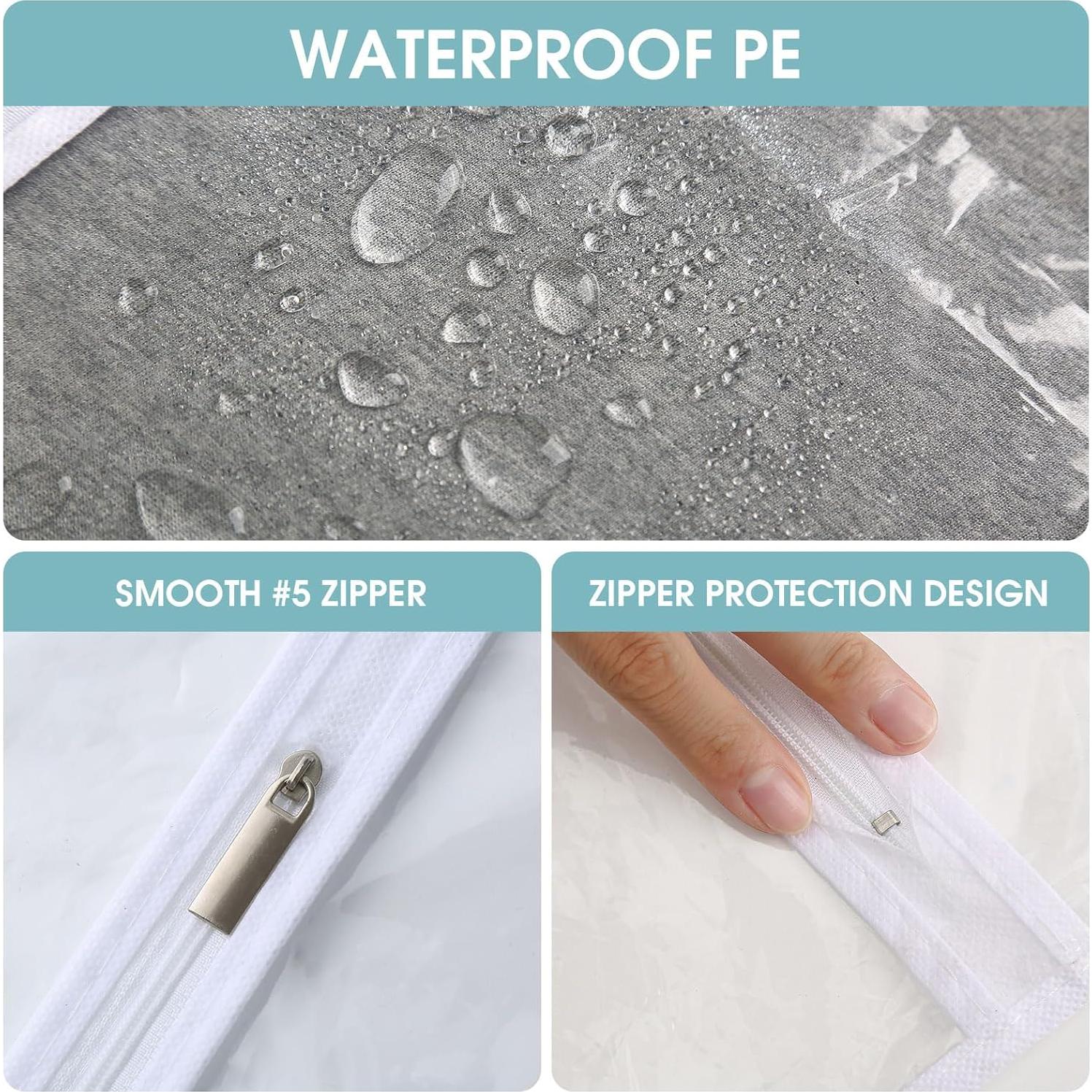 Bolsas de Ropa Colgantes Perber 6 Pcs Transparentes 61x102 cm