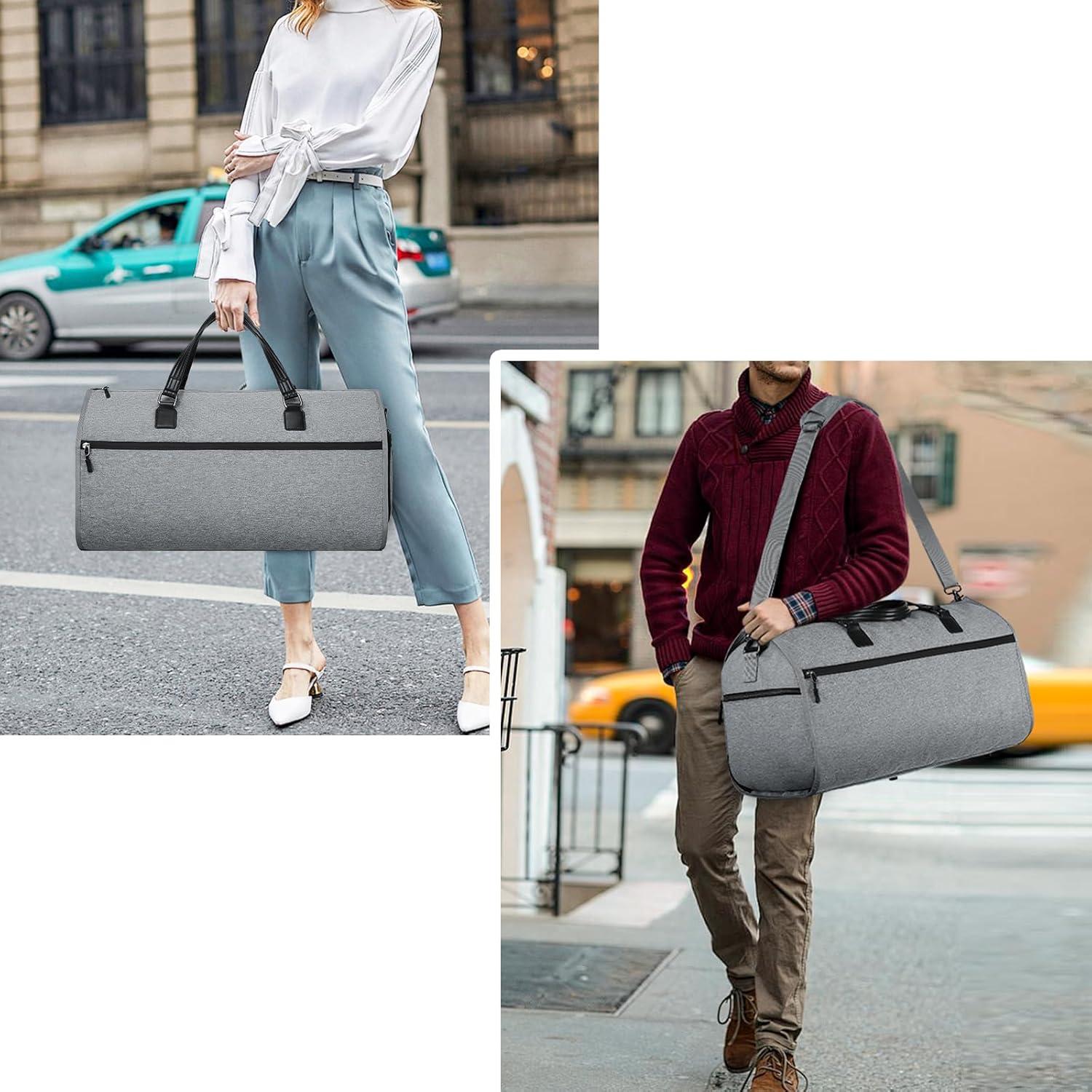 Bolsa de Ropa Convertible GBT1 Gris Ceniza Impermeable 2 en 1