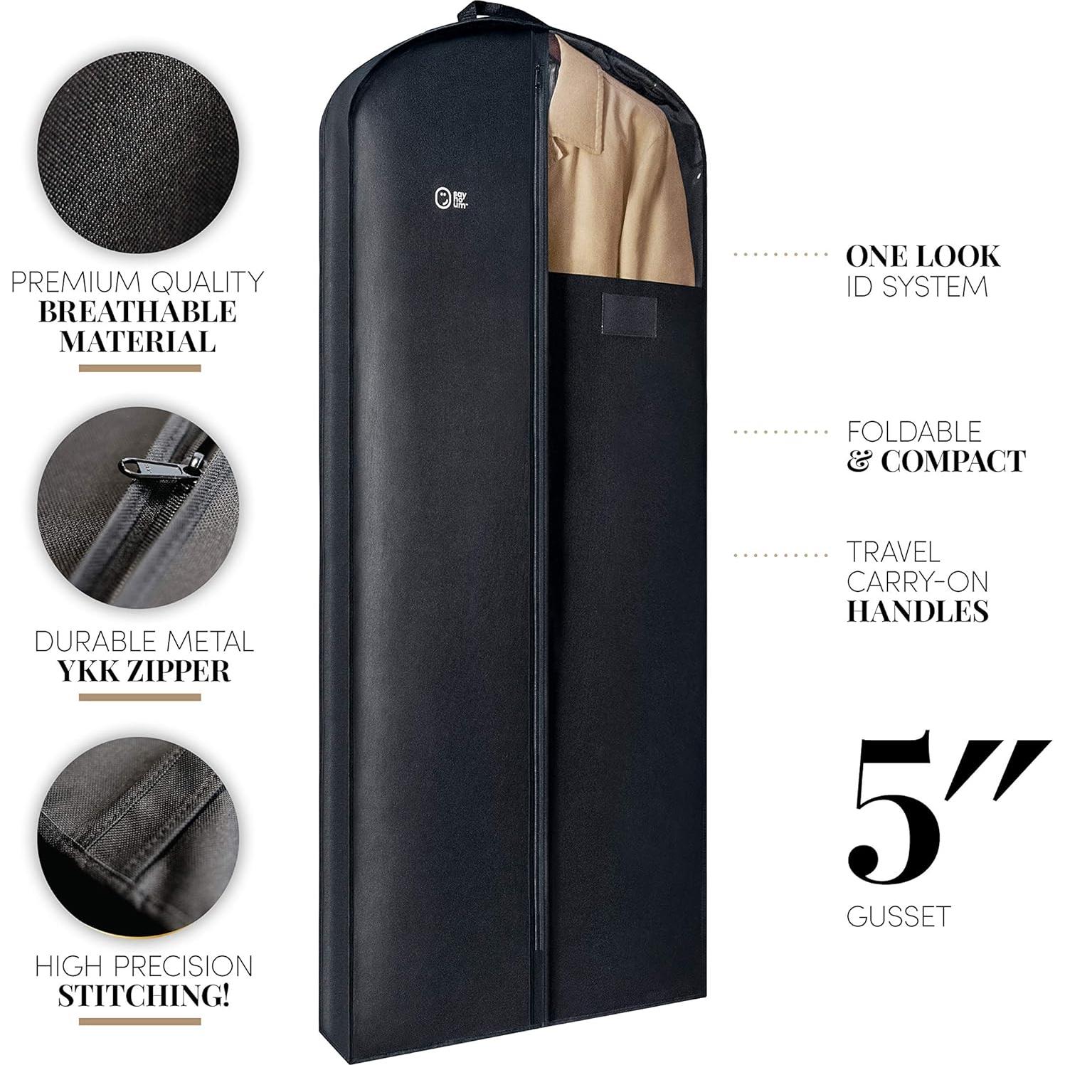 Bolsa de almacenamiento de lujo SAY HO UM 60" negra transpirable
