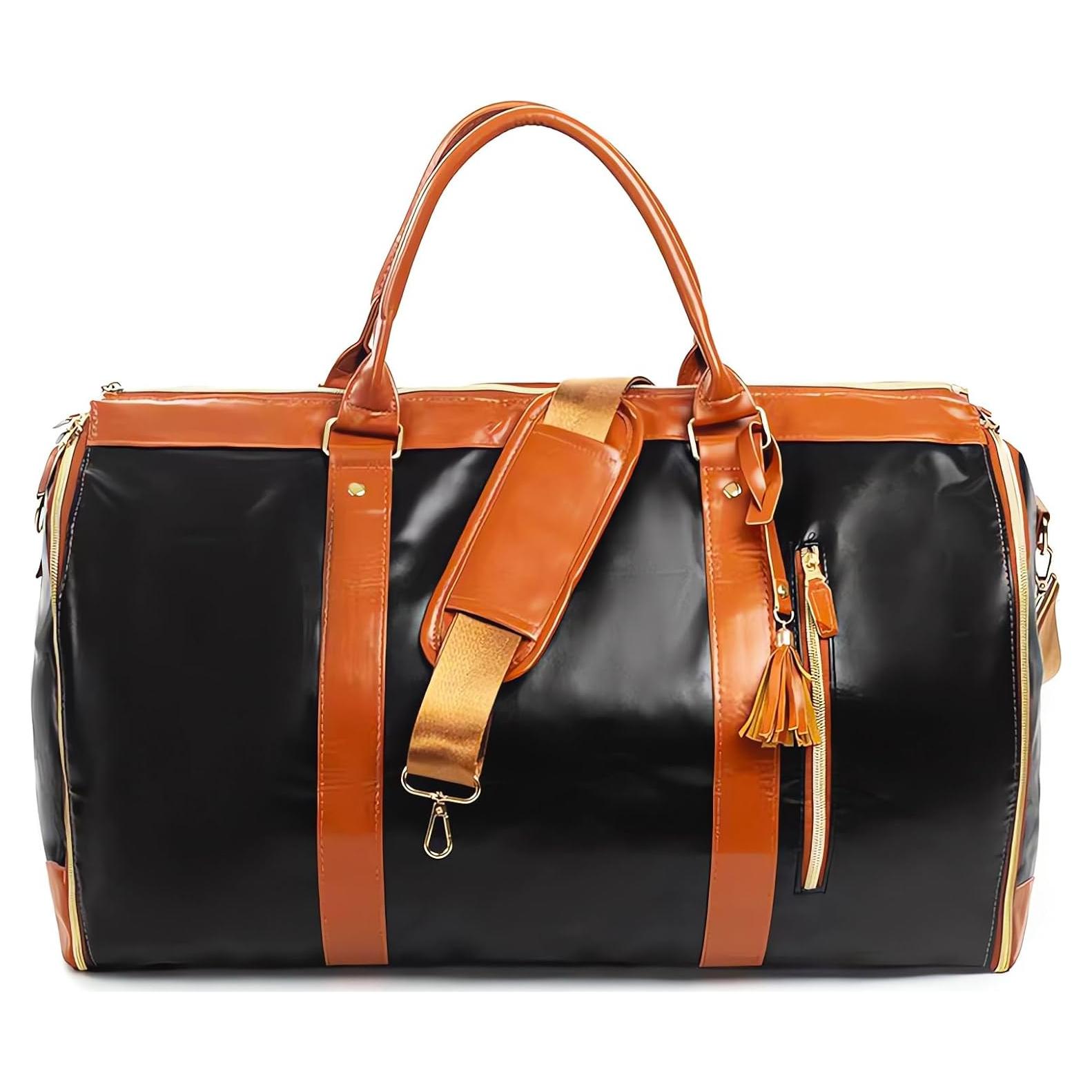 Bolsa Duffle de Viaje LANSKLBD Impermeable 2 en 1 Marrón