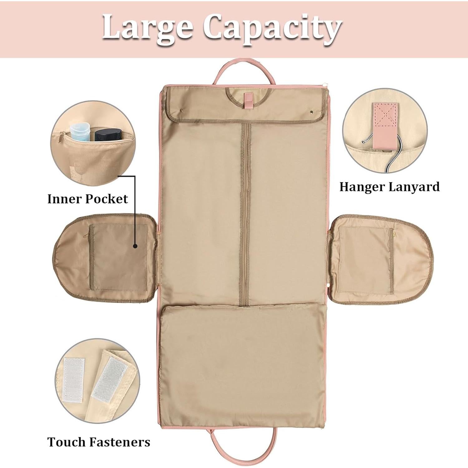 Bolsa Duffle de Viaje LANSKLBD Impermeable 2 en 1 Marrón