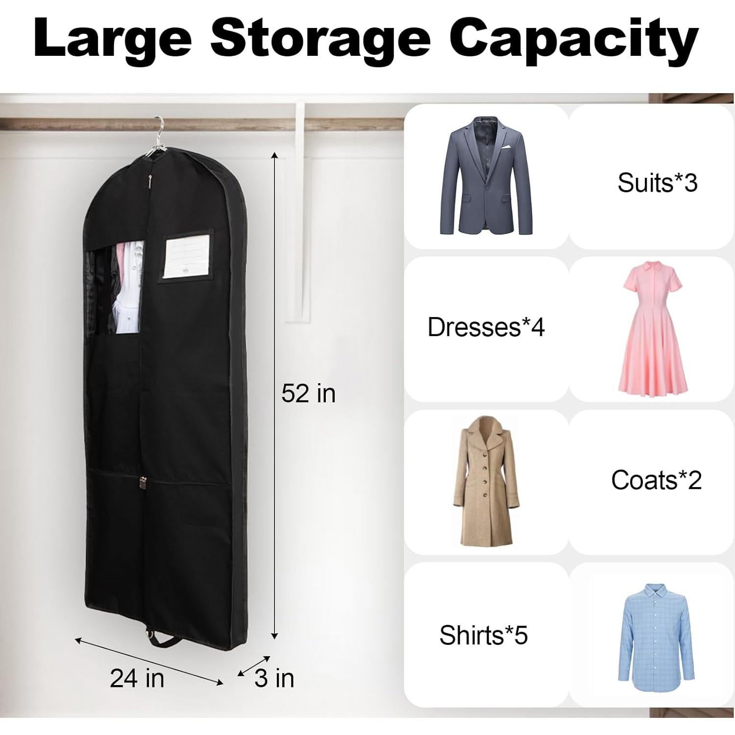 Bolsa de Ropa Elite Dance Gear 132 cm Negra 2 Paquetes