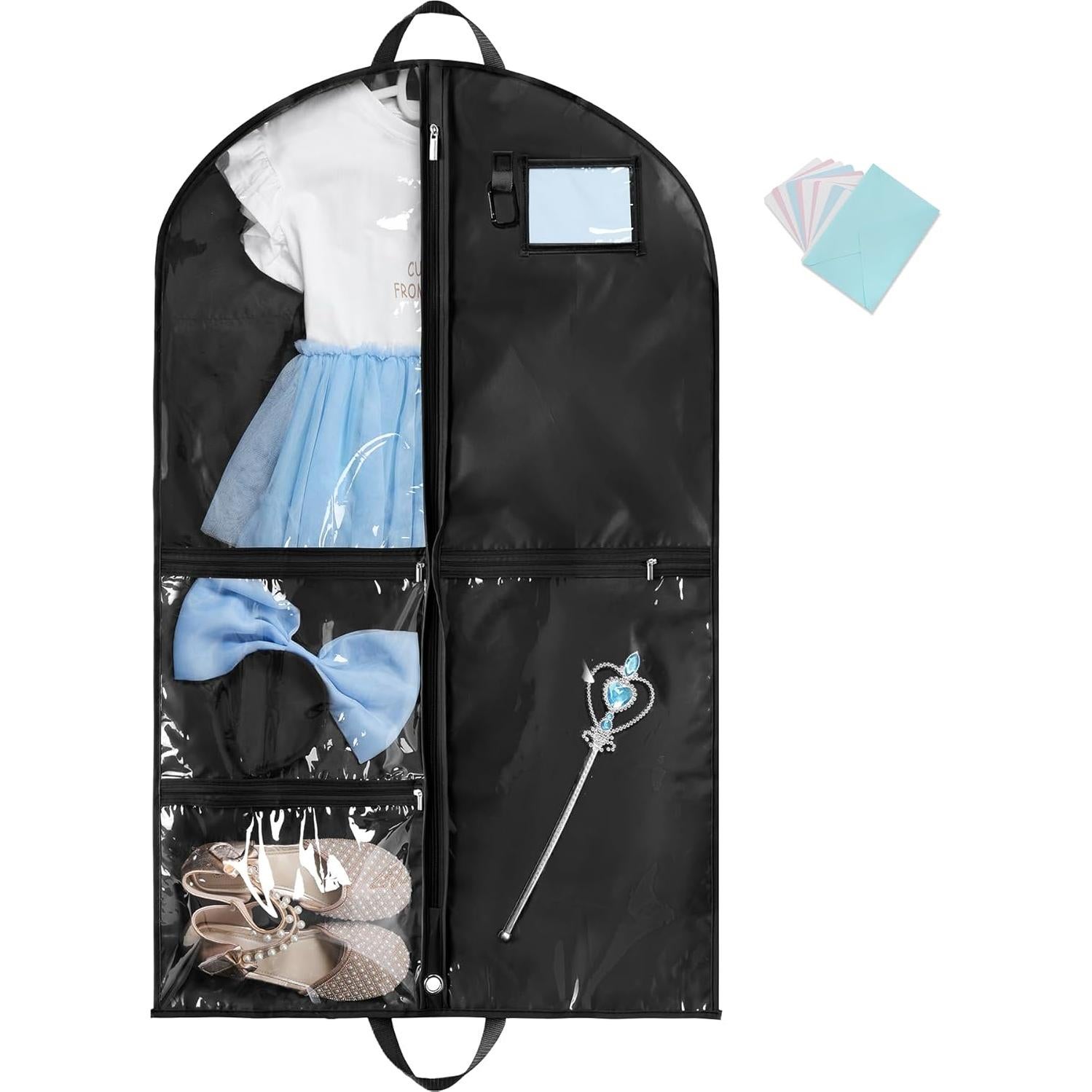 Bolsa de Ropa Colgante Elarisia 101.6 cm Impermeable Negra