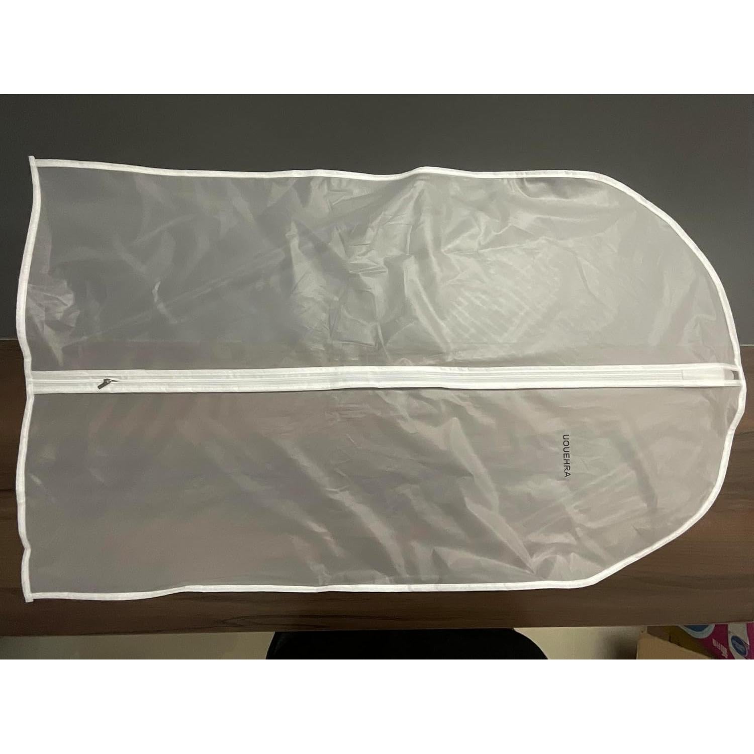 Suit Bags for Closet Storage Hanging Garment Bag 24''X40'' Lightweight Clear Full Zipper Suit Bags (Set of 6) PEVA Breathable Garment Cover for Suit Closet Clothes Storage