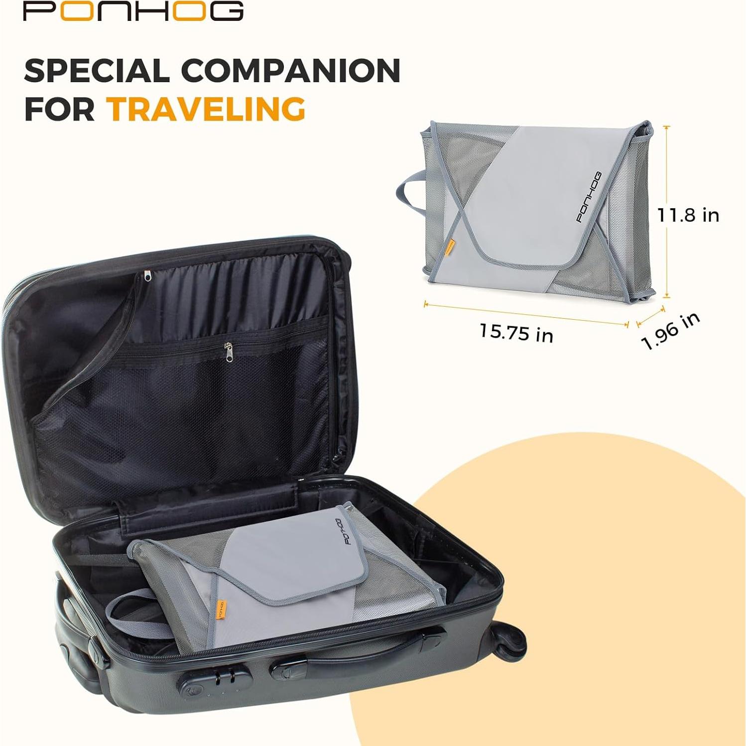 Carpeta de Ropa Ponhog Premium Plegable 39.9x29.9cm Gris