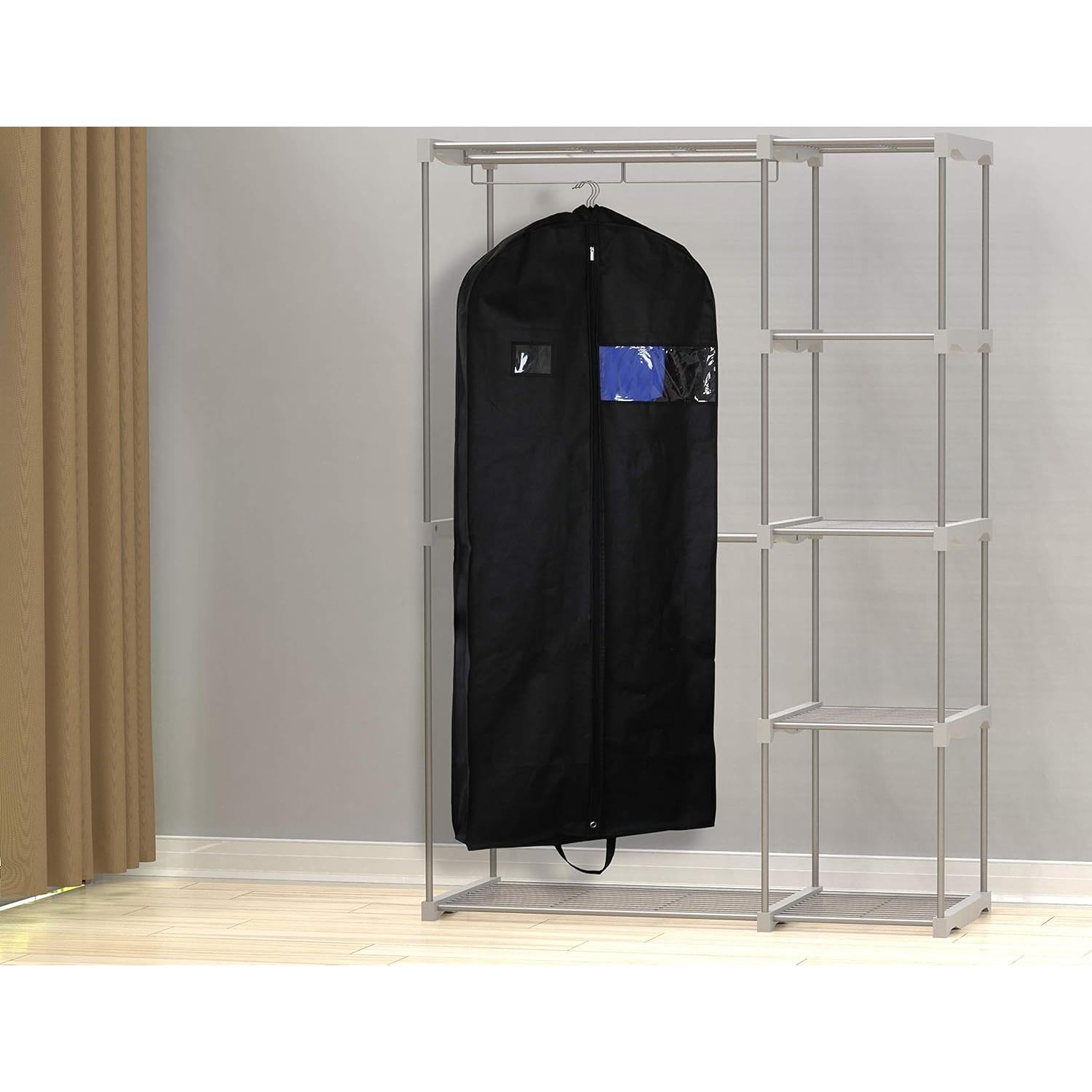 Bolsa de Viaje para Prendas Simple Houseware 152 cm Negra - 3 Pzas