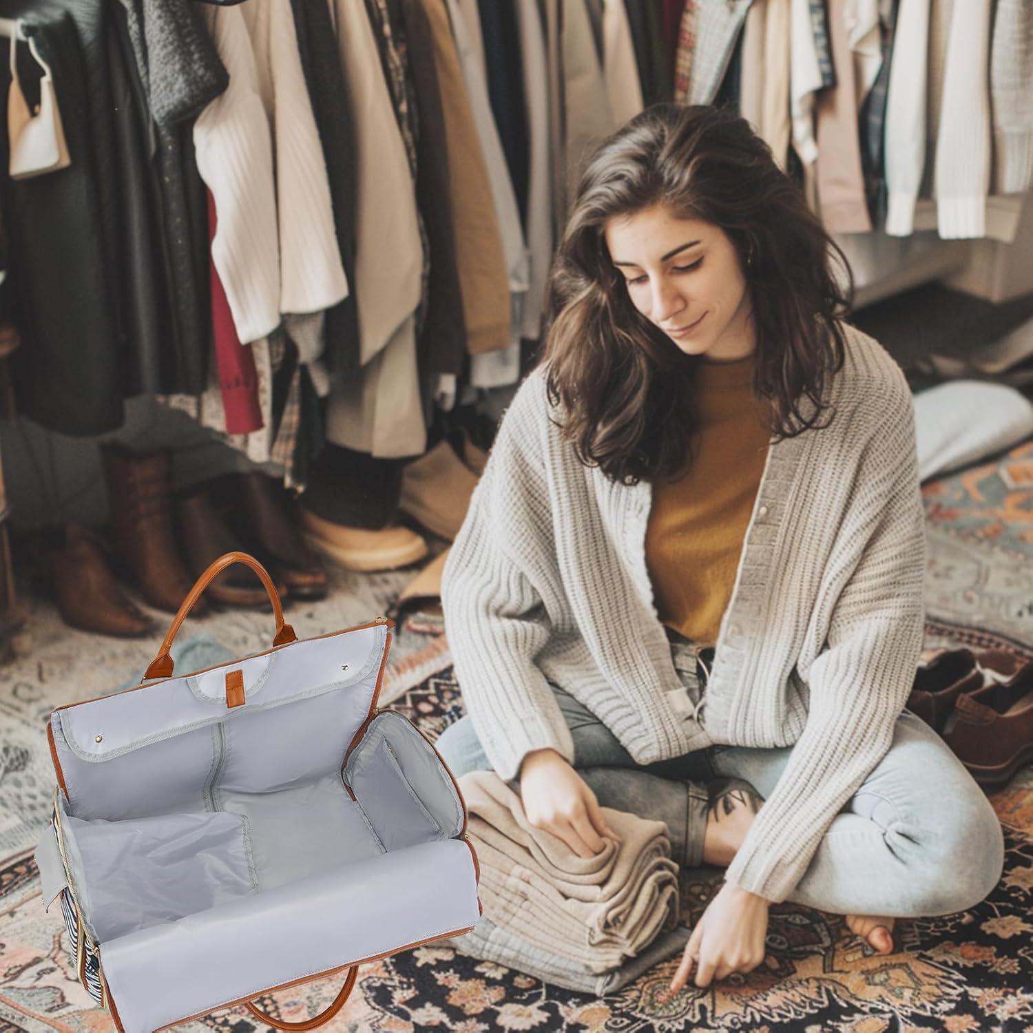 Bolsa de Ropa de Viaje SeseBee 55L Impermeable Rayas