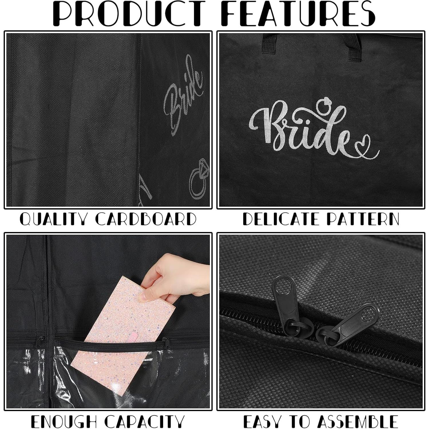 2 Bolsas de Almacenamiento para Vestido de Novia Ribbonlic 70"
