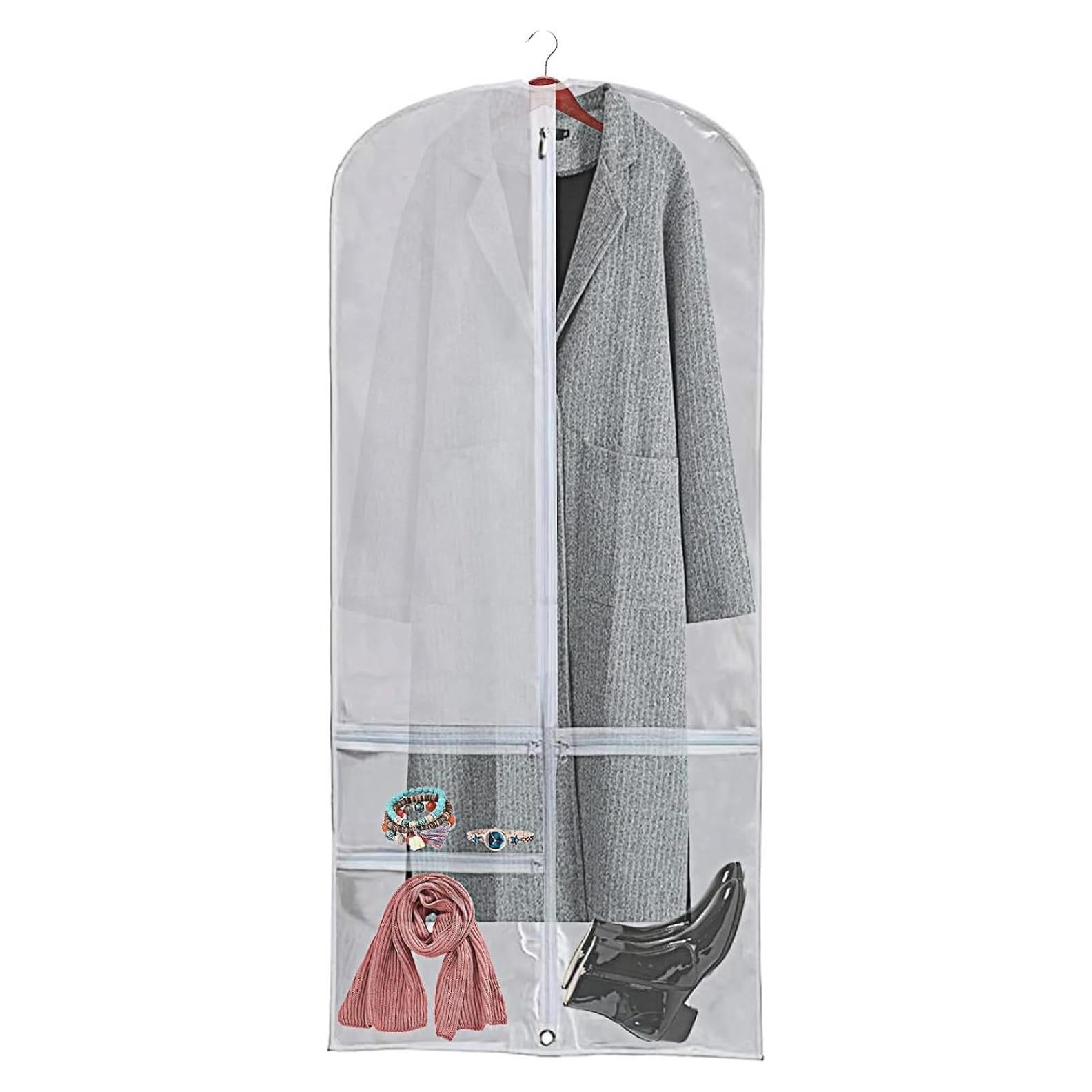 Bolsas de Ropa Transparentes WJWSKI 127 cm con 3 Bolsillos