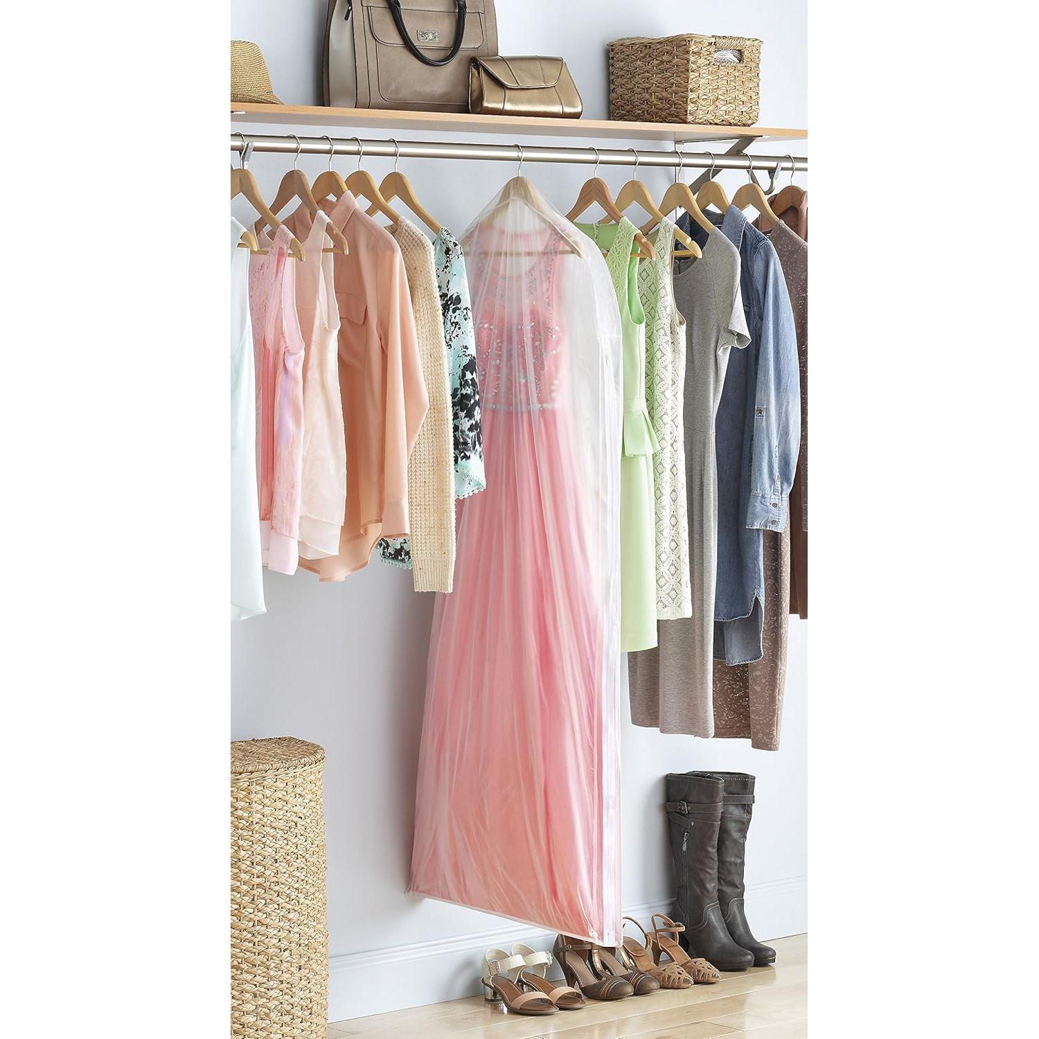 Bolsa de Vestido con Cremallera Whitmor 5003-20 Transparente