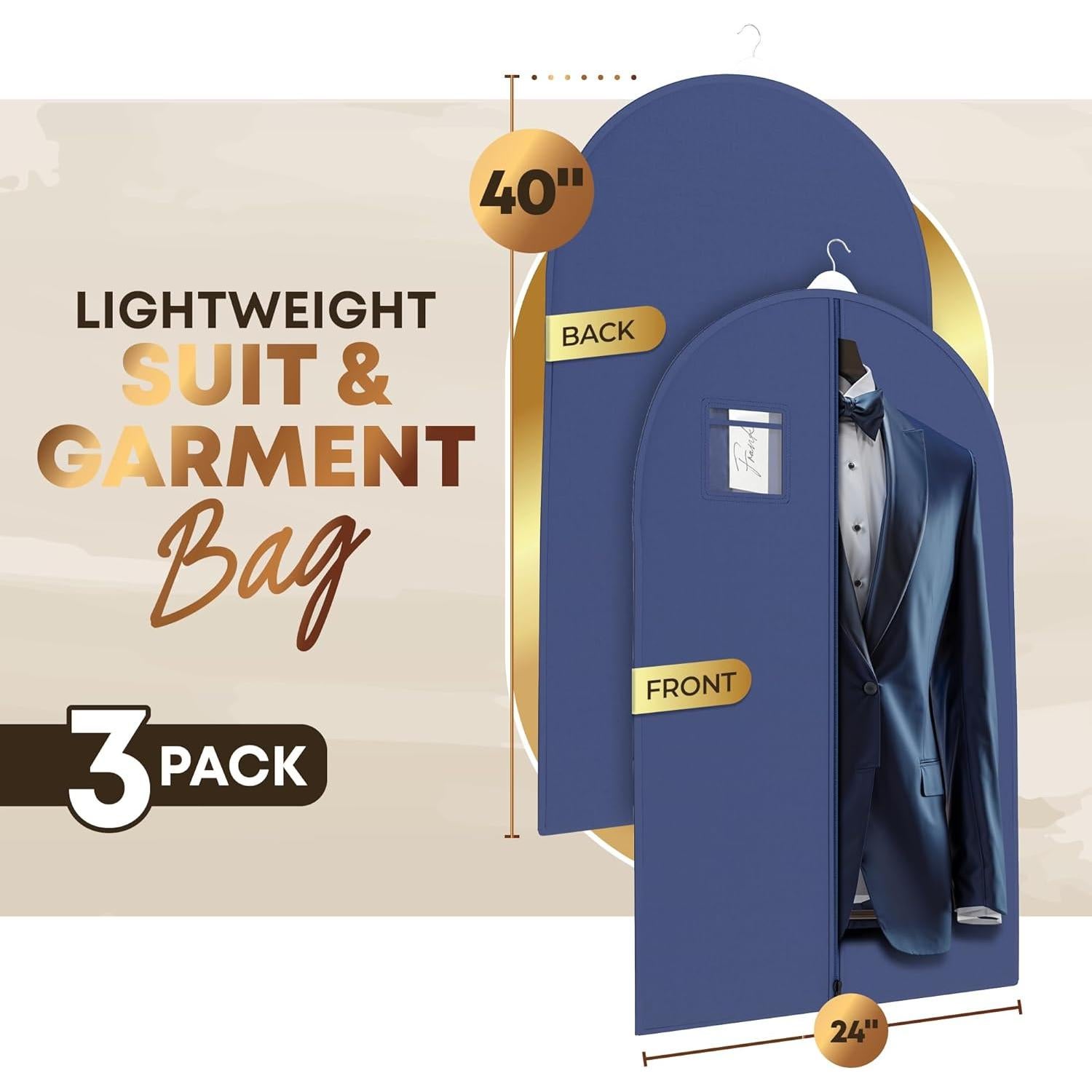 Bolsas de Viaje para Trajes Sus Bolsas - 3 Piezas 102x61cm