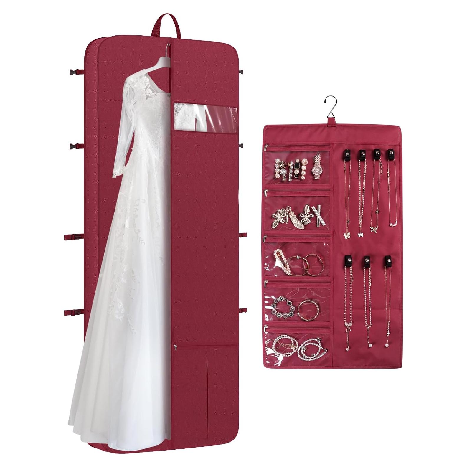 Bolsa de Vestido de Novia KEEGH 72" Rojo con Organizador