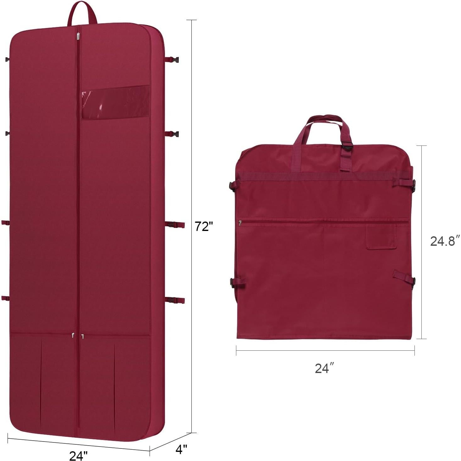 Bolsa de Vestido de Novia KEEGH 72" Rojo con Organizador