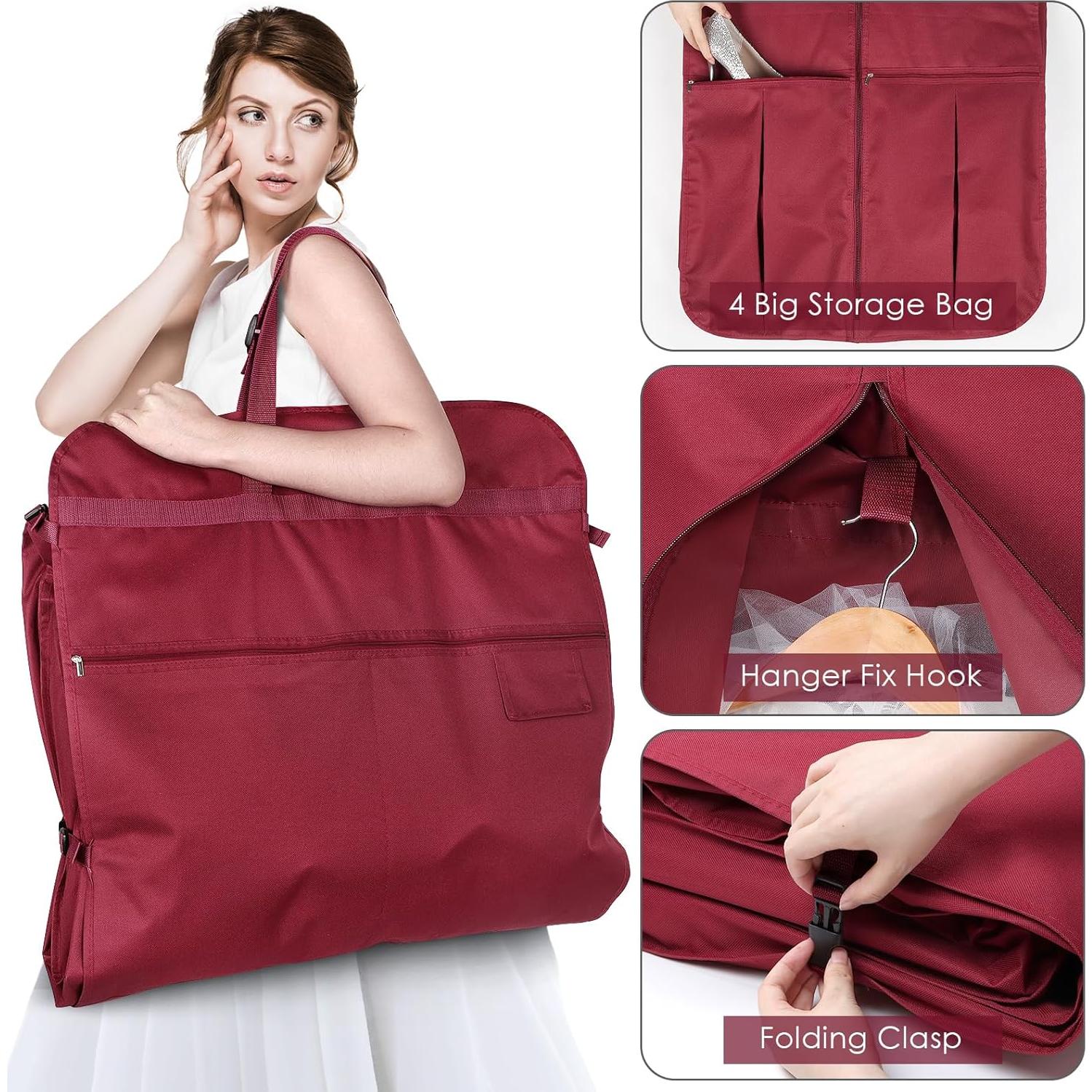 Bolsa de Vestido de Novia KEEGH 72" Rojo con Organizador