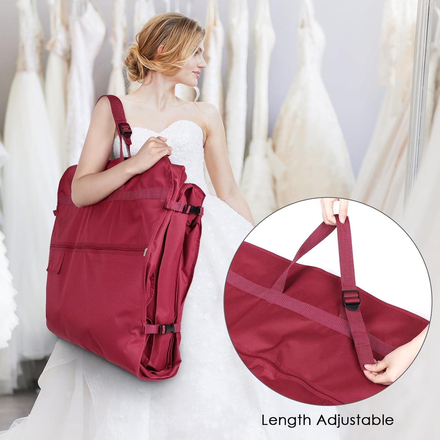 Bolsa de Vestido de Novia KEEGH 72" Rojo con Organizador