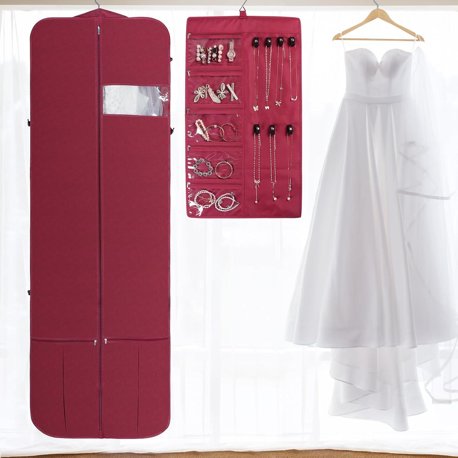 Bolsa de Vestido de Novia KEEGH 72" Rojo con Organizador