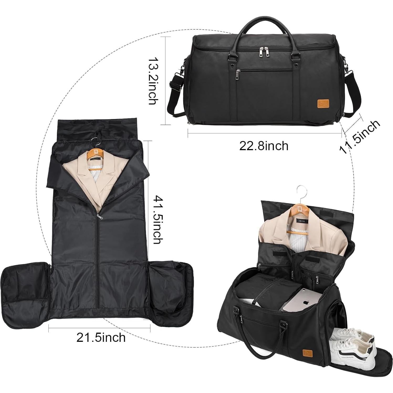 Bolsa de Ropa Seyfocnia 4 en 1 para Viaje Unisex 45L