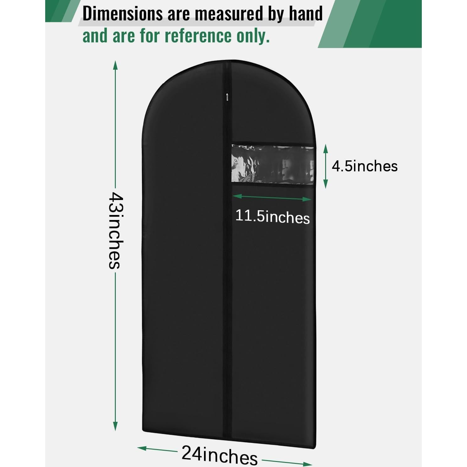 Bolsas de Ropa Lzerking 109 cm Negras para Colgar - 8 Paquetes