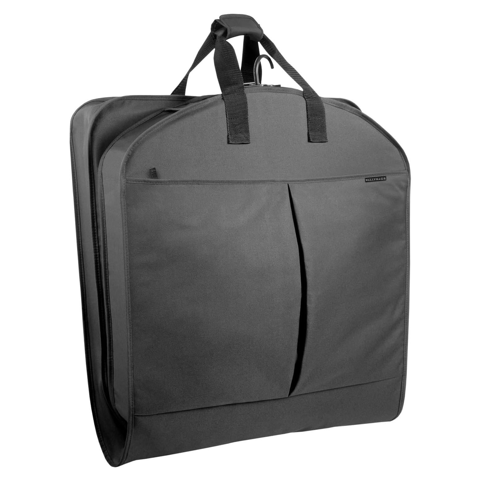 WallyBags® 40” Deluxe Travel Carry-On Garment Bag with Two Pockets, Perfect for Suits and Shirts