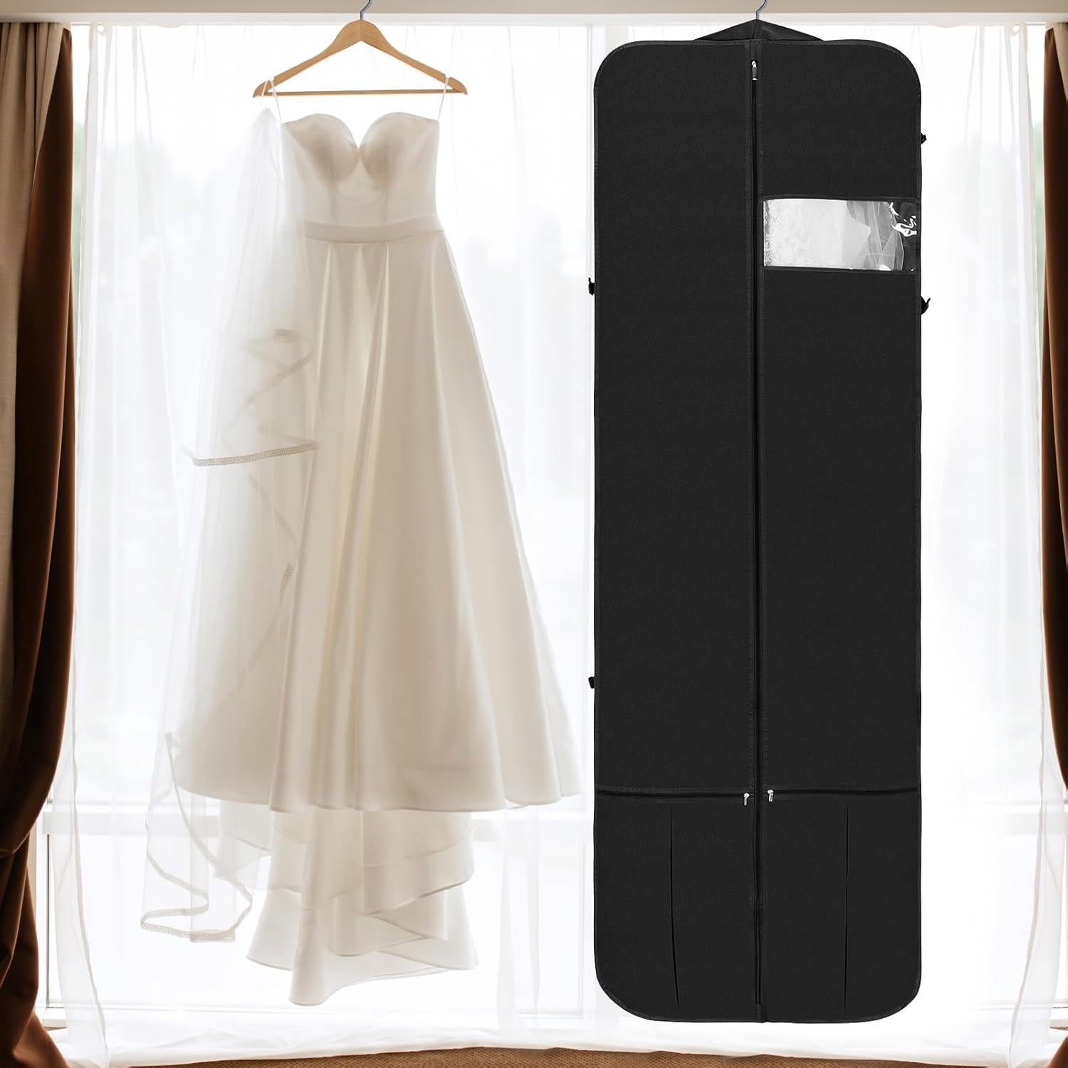 Bolsa de Vestido de Novia Kntiwiwo 183 cm con Bolsillos