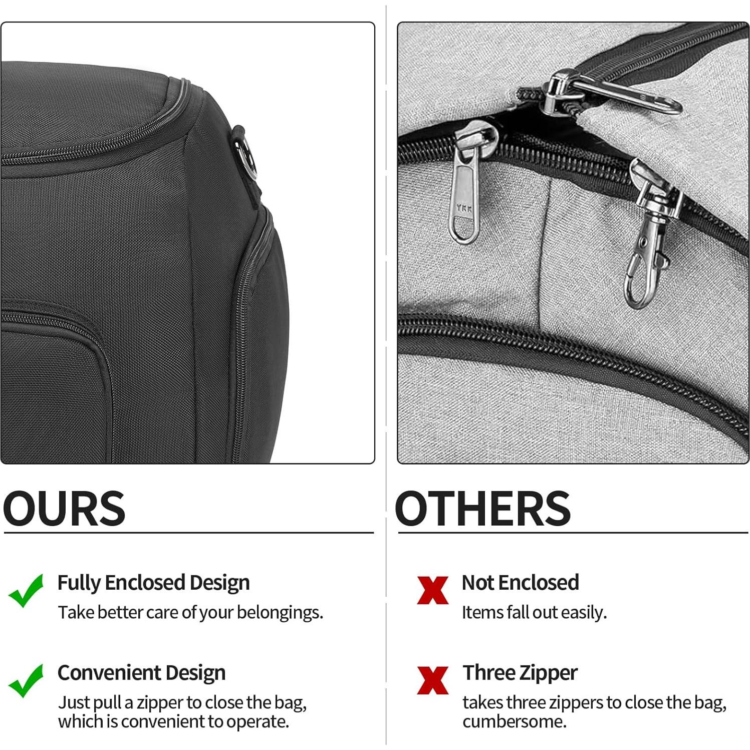 Bolsa de Viaje Duffle Seyfocnia 2 en 1 con Compartimento para Zapatos