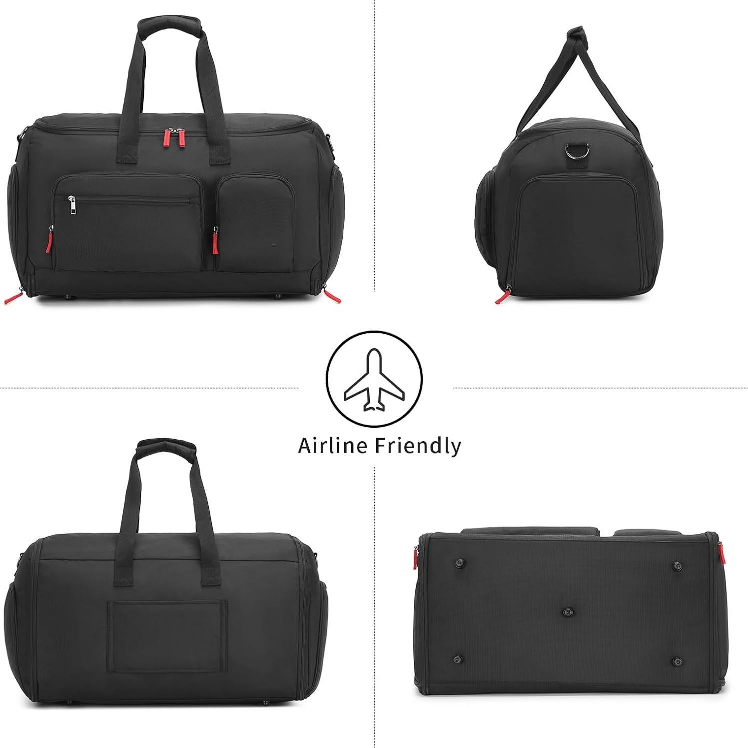 Bolsa de Viaje Duffle Seyfocnia 2 en 1 con Compartimento para Zapatos