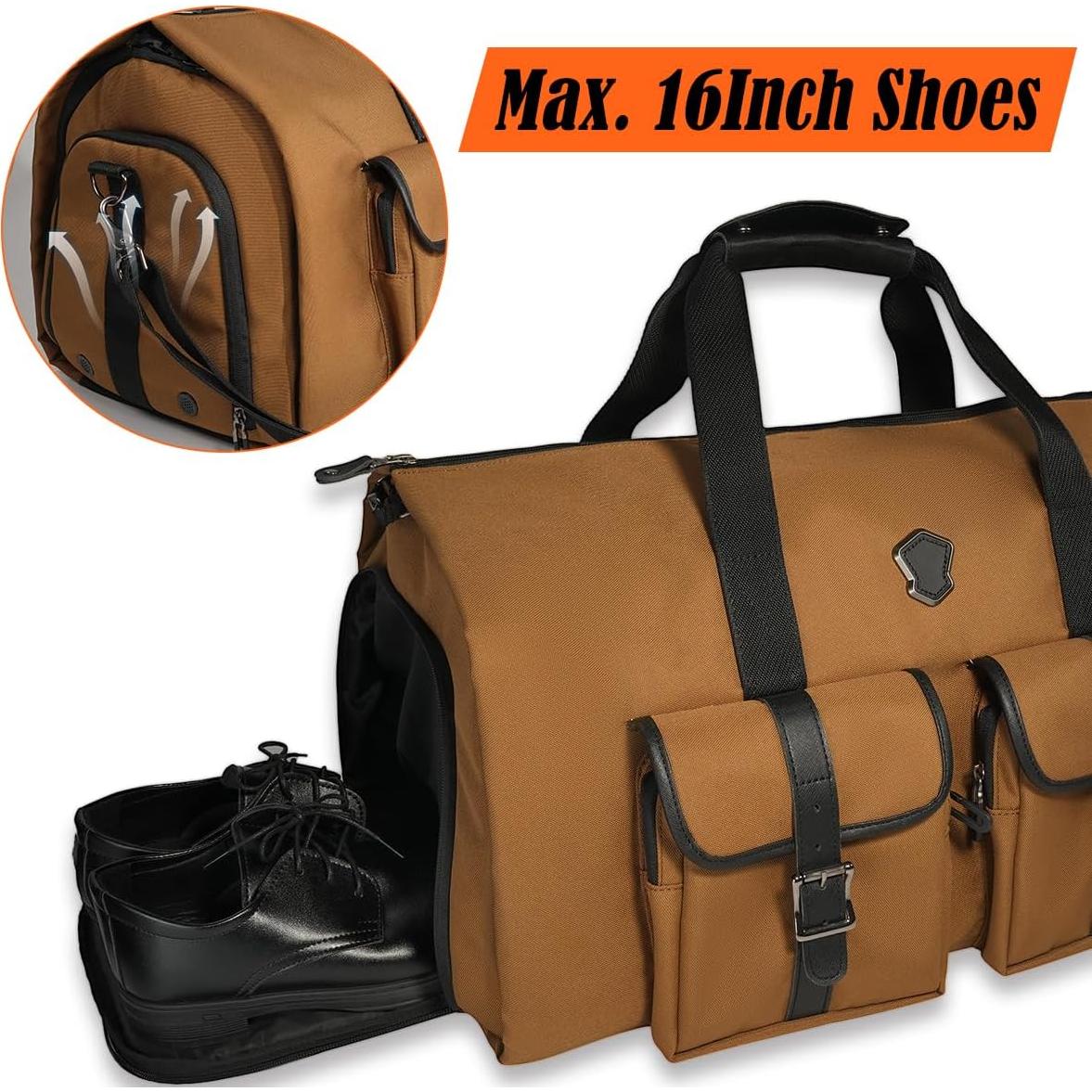 Bolsa Duffle para Ropa WELKINLAND 62L, 10 Bolsillos, Aprobada